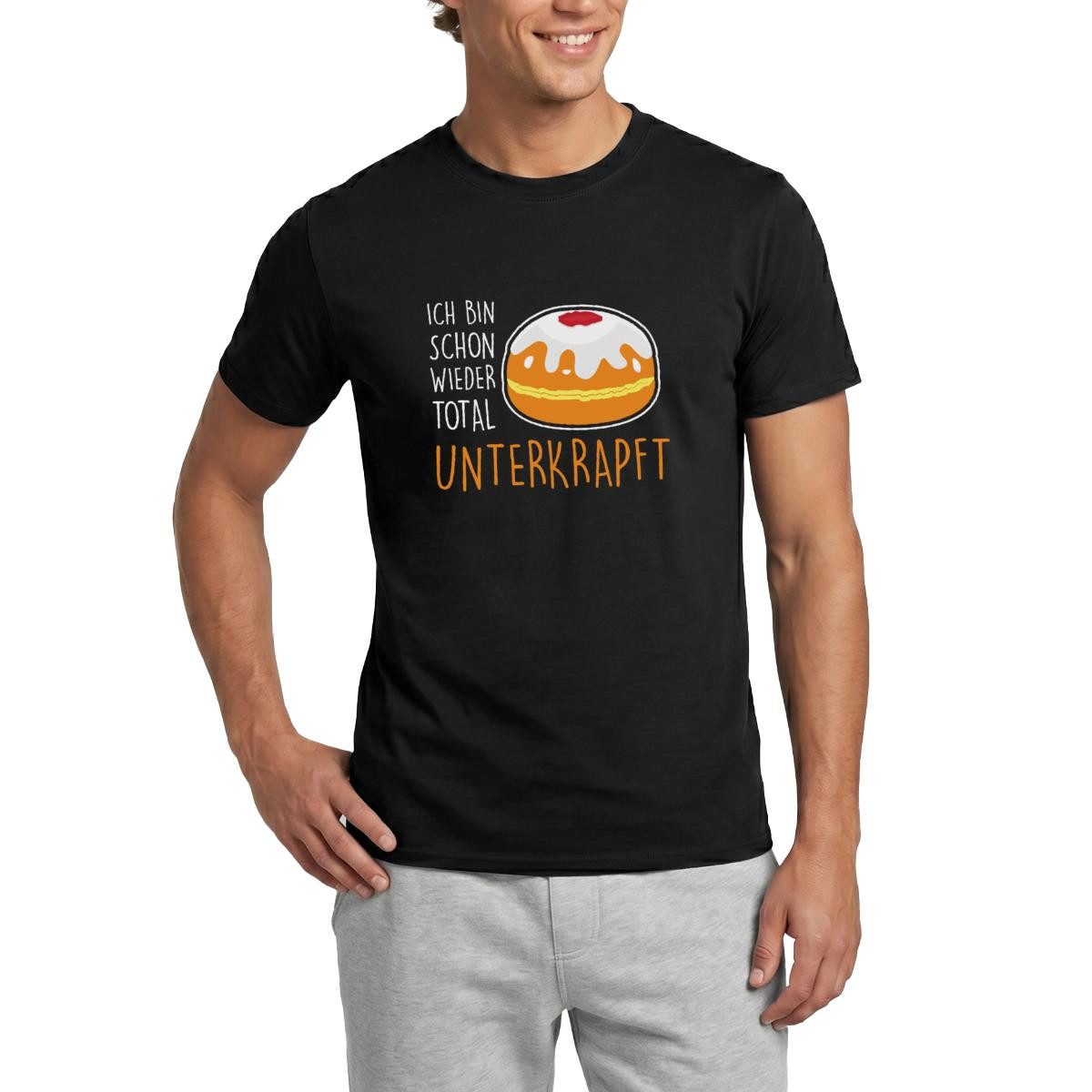 Spreadshirt T-Shirt Total Unterkrapft Fasching Kölsch Outfit Männer T-Shirt (1-tlg)