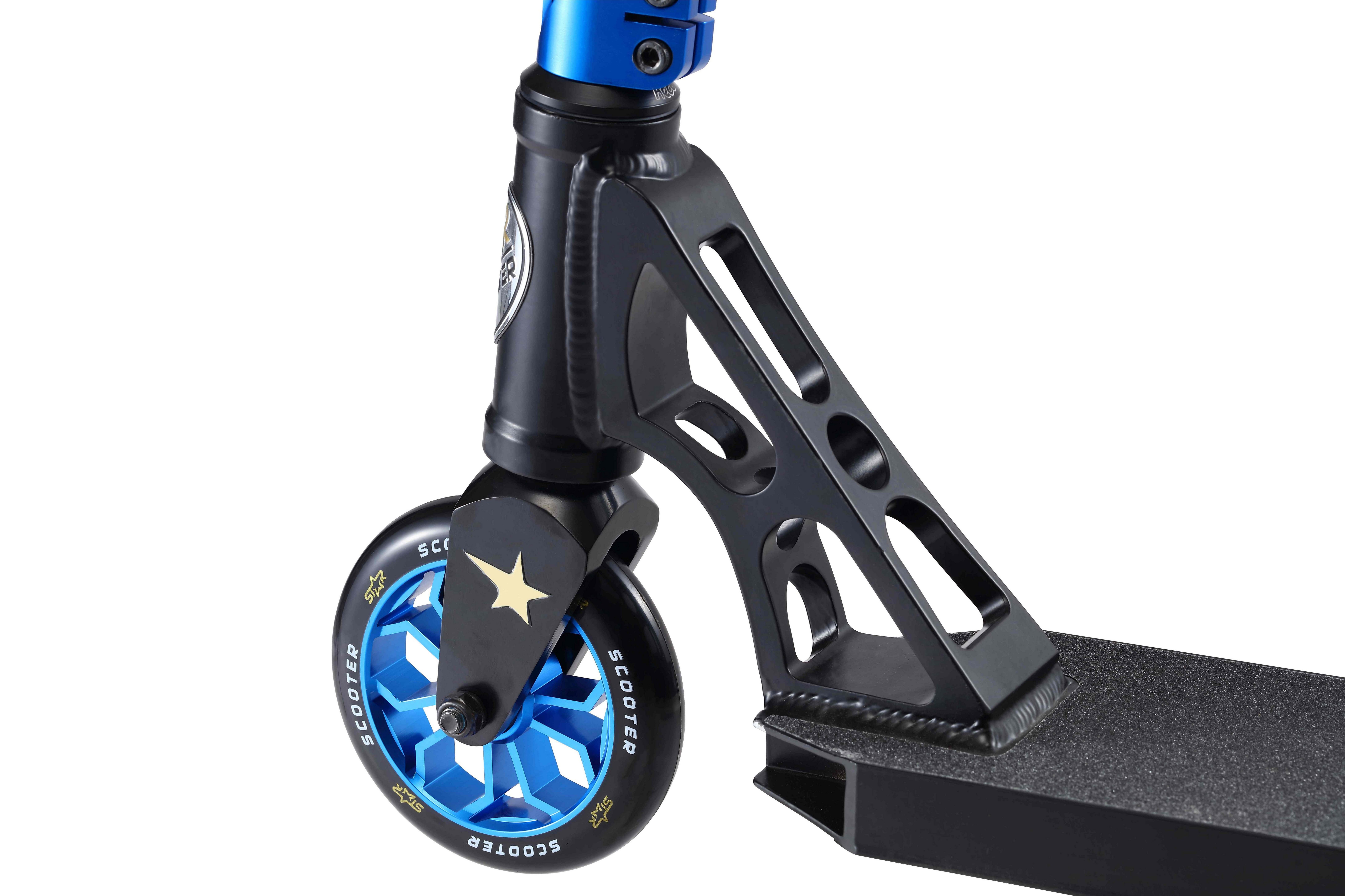 Star-Scooter Stuntscooter 120 mm, HIC Vollintegriertes Professional Stuntscooter; Headset Kompression