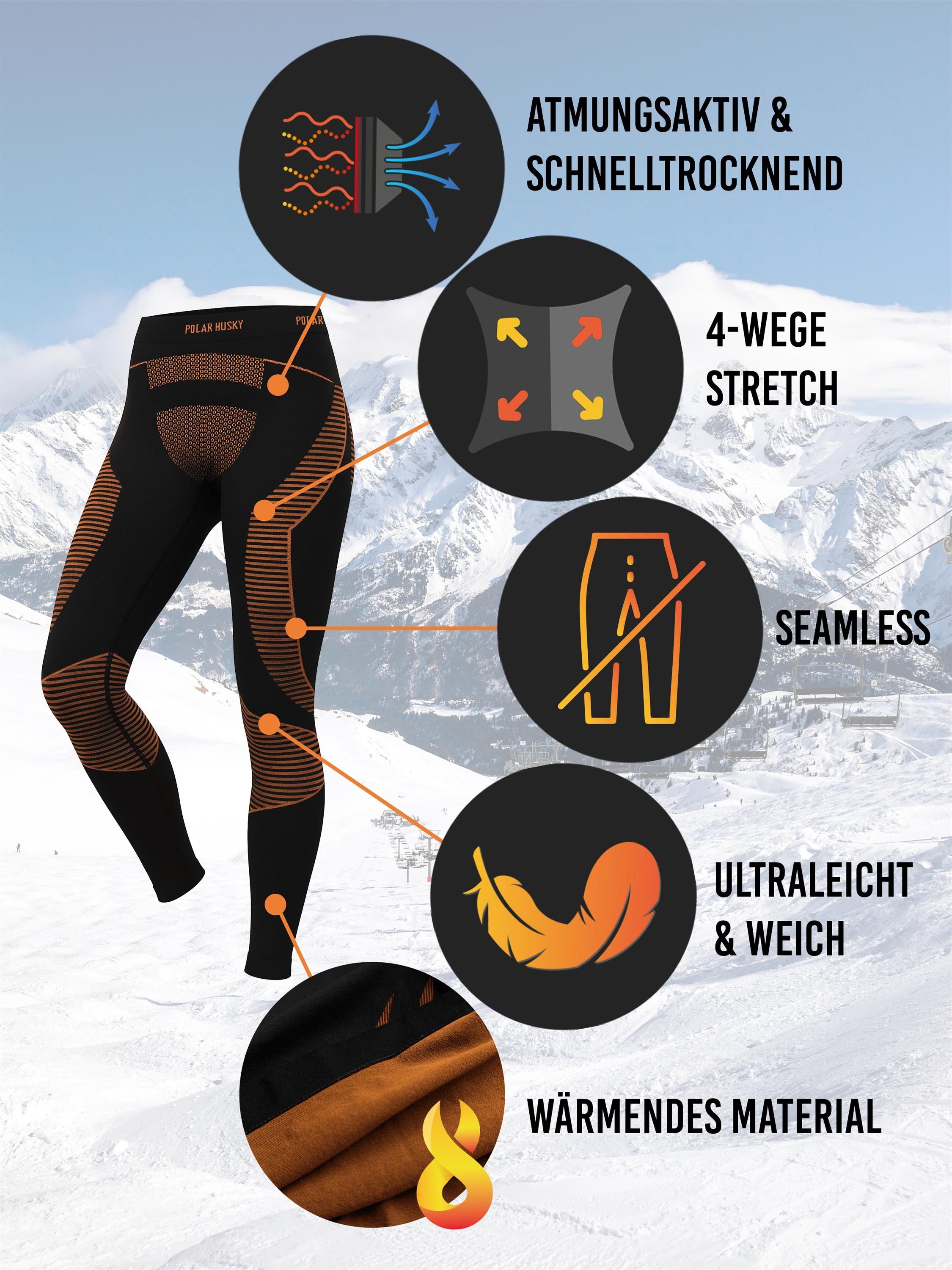 normani Funktionsunterhose 2 x Thermounterhose Lange Skiunterwäsche für Dam günstig online kaufen