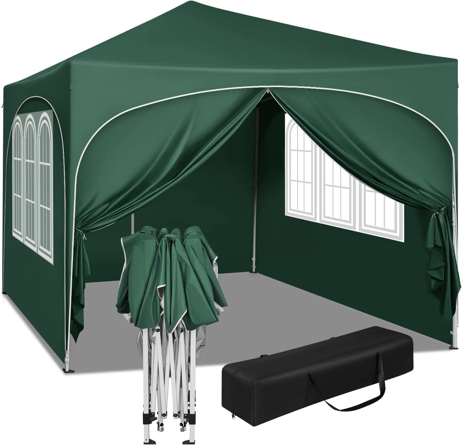 Woltu Faltpavillon, mit 4 Seitenteilen, 3x3 günstig online kaufen