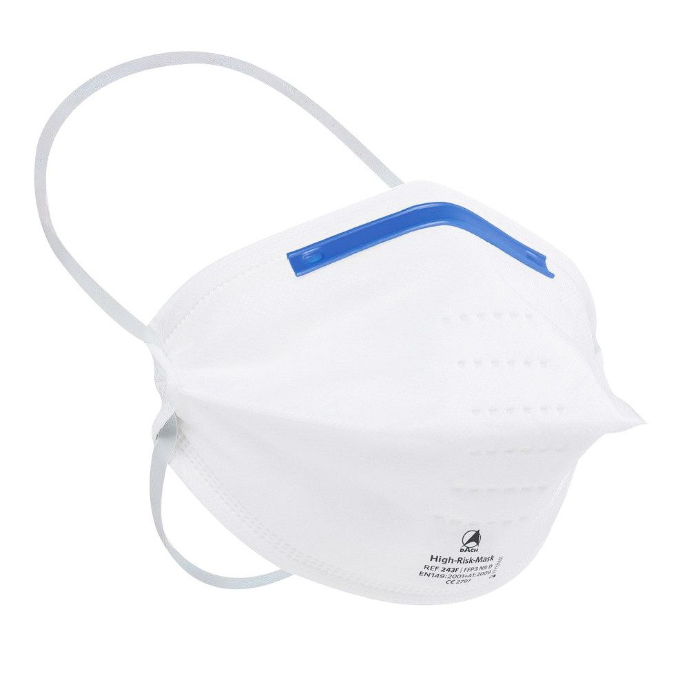 Mund-Nasen-Masken Dach FFP3 High-Risk-Maske, FFP3 NR D & Typ IIR (30er Pack)