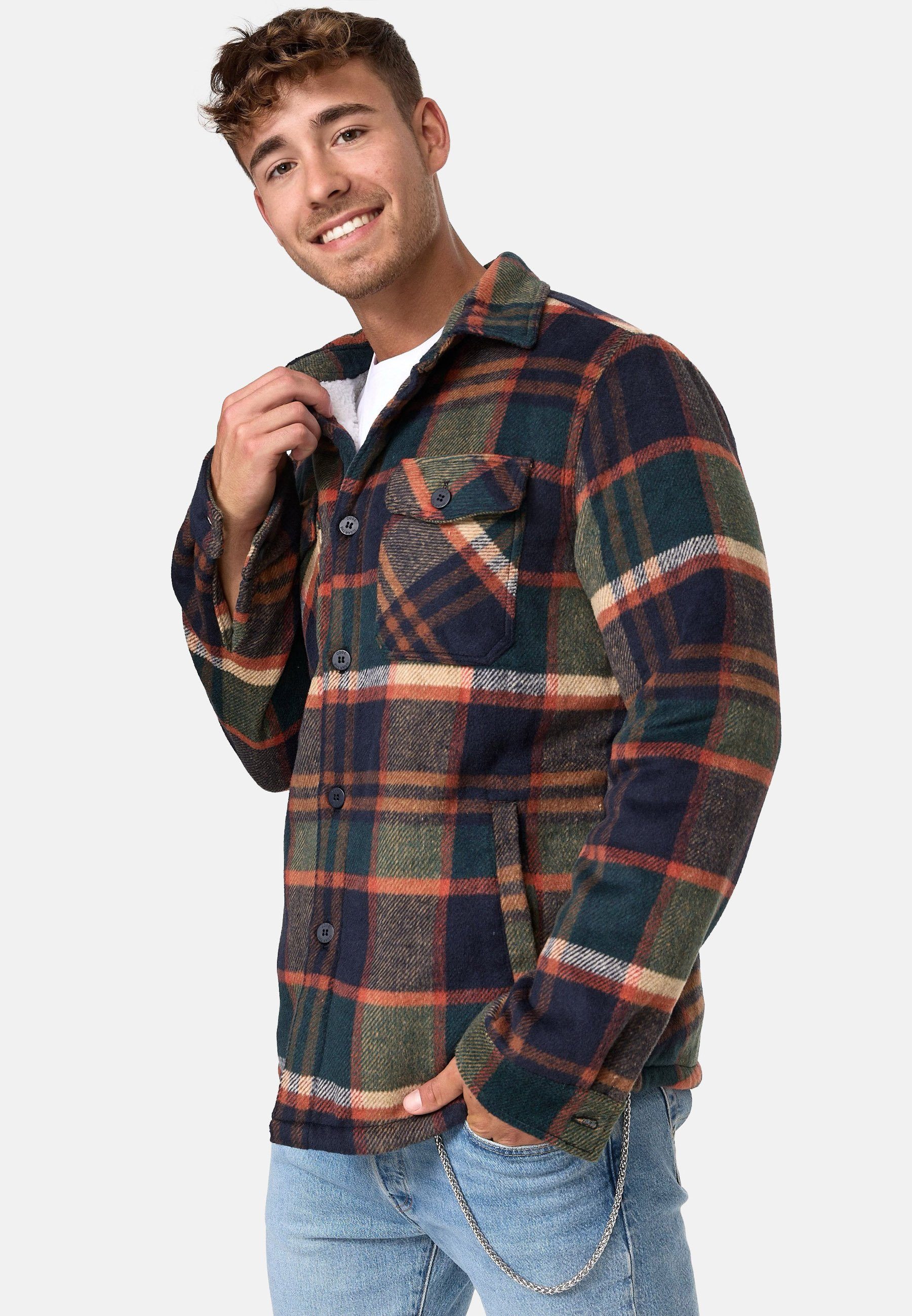 Indicode Hemdjacke Herren Spin Übergangsjacke Herrenjacke günstig online kaufen