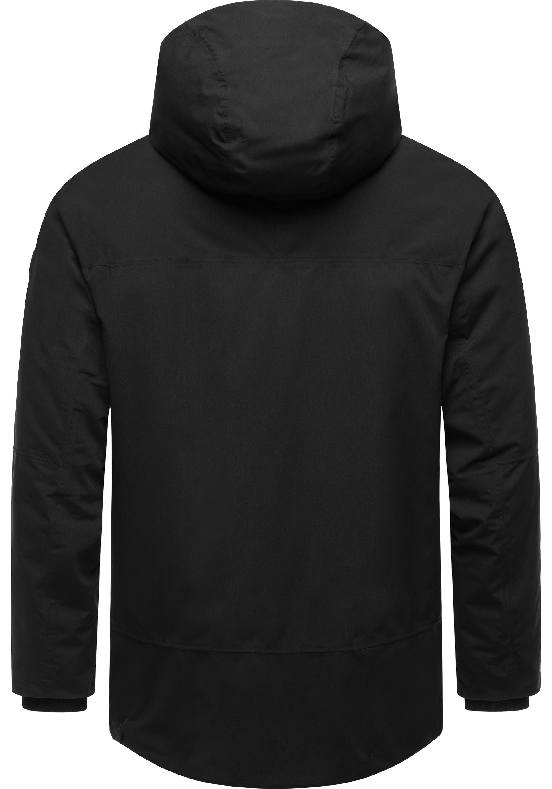 Ragwear Winterjacke Hatar Wasserdichte Herren Outdoorjacke mit großer Kapuze