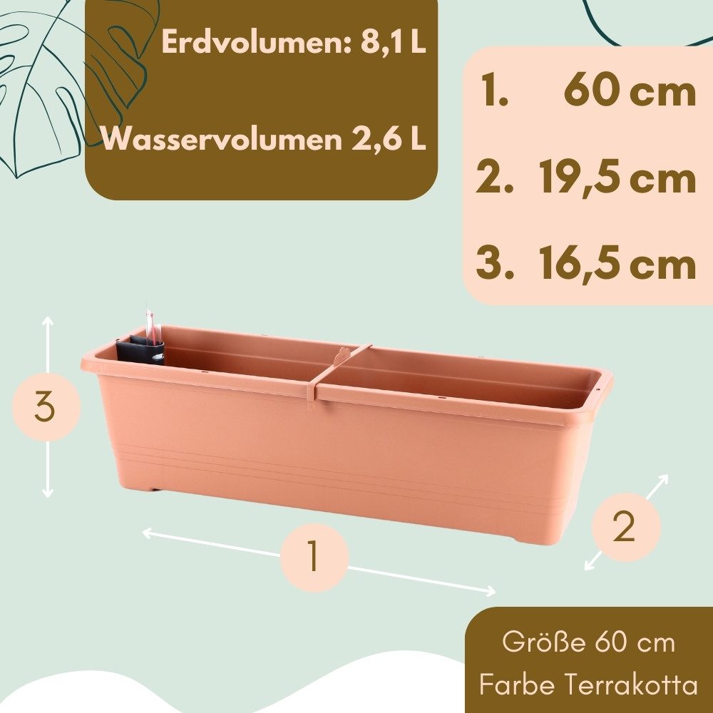 GarPet Blumenkasten Blumenkasten Fensterbank Balkon Kasten günstig online kaufen
