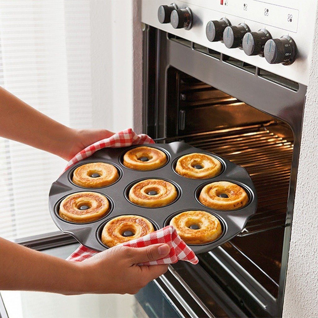 Zenker Backform 8er Apfelküchliblech Apfelküchlein Backblech Apfelkuchenform Muffin