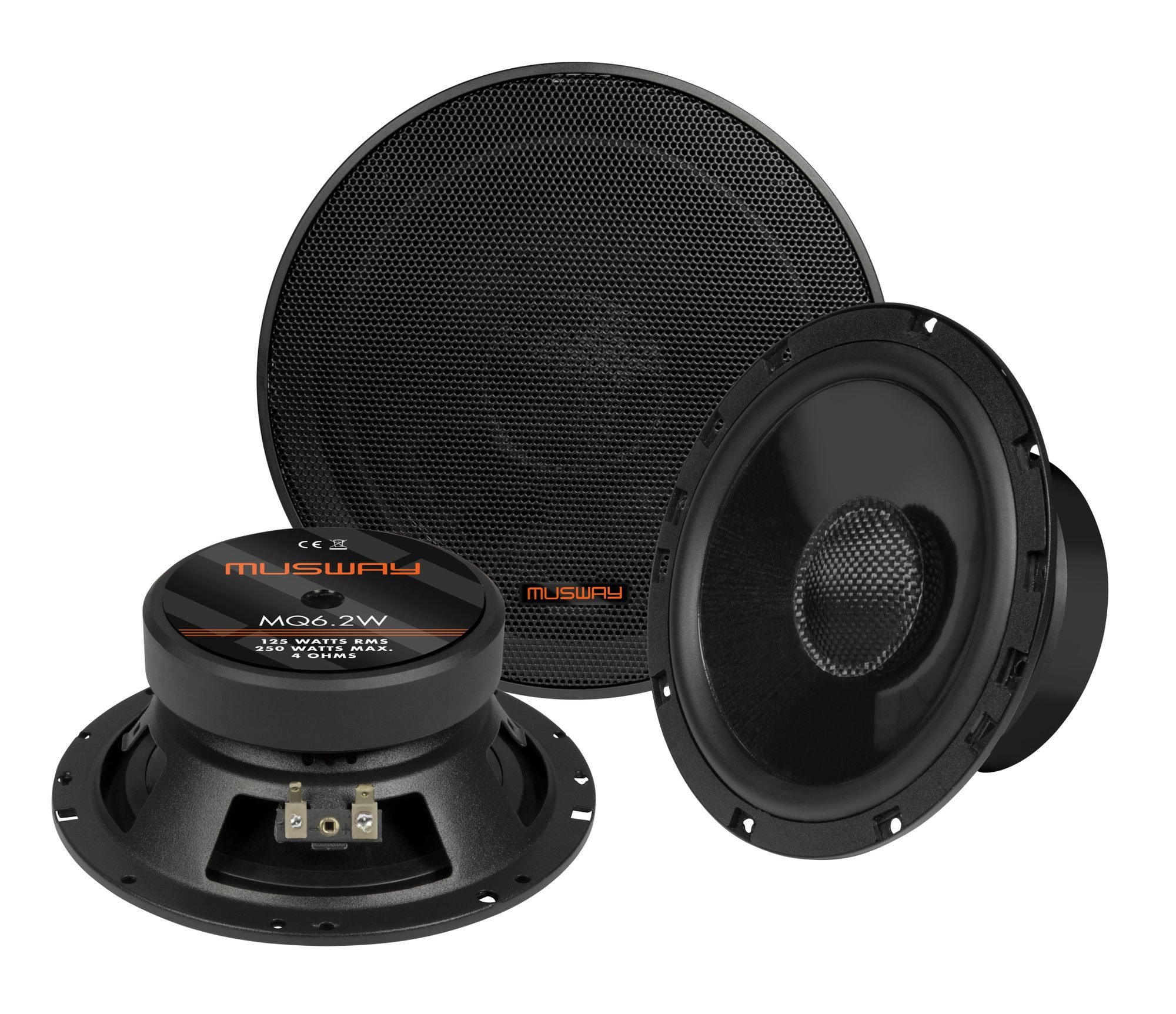 Musway Musway MQ6.2W - 16,5cm Колонки Kickbass Автомобильные динамики (125 W, 16 cm)