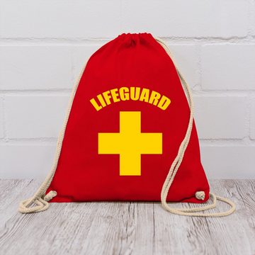 Shirtracer Turnbeutel Lifeguard Rettungsschwimmer Wasserrettung Baywatch, Karneval Outfit