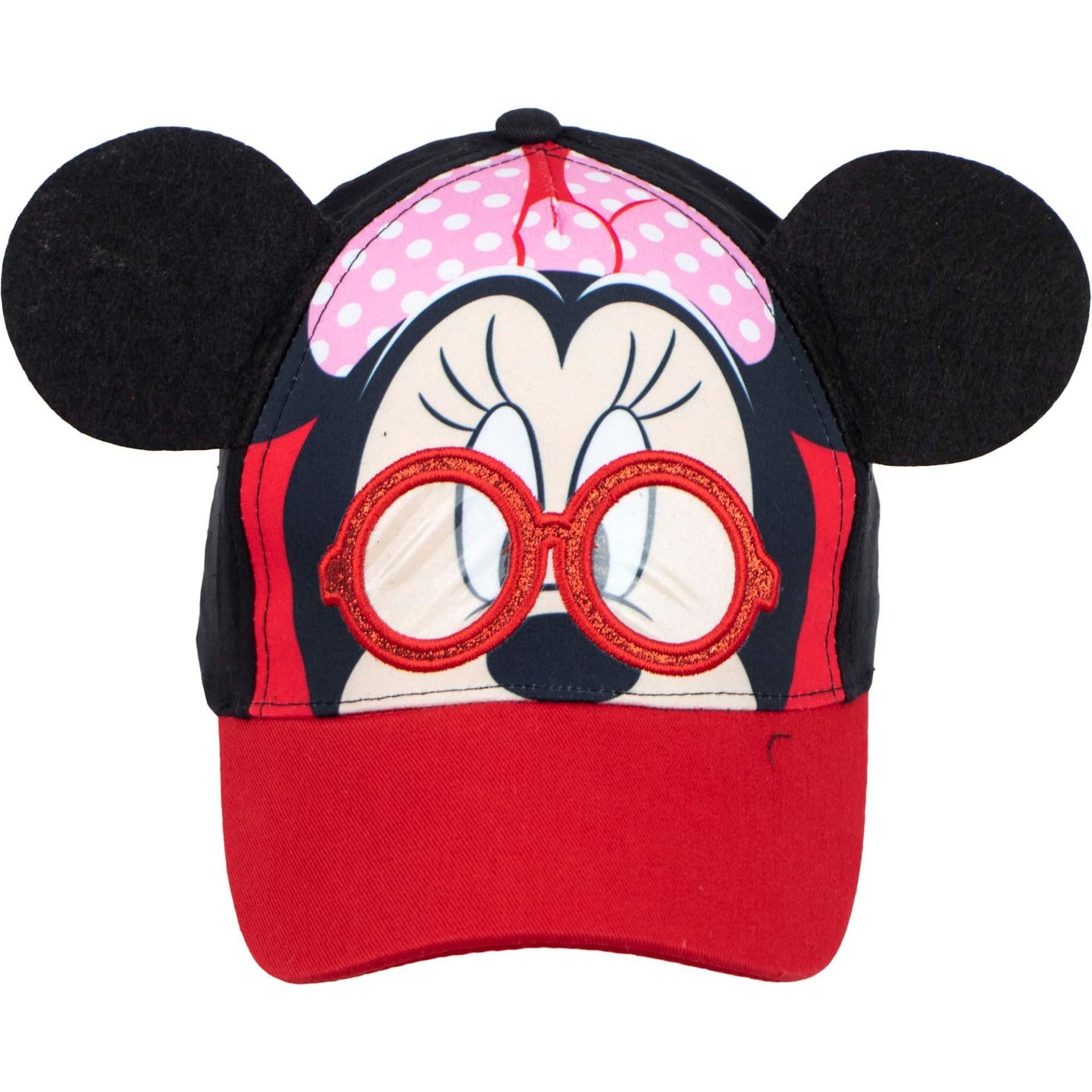 Disney Minnie Mouse Baseball Cap 3D Kappe– Disney Cap, 100% Polyester für Frauen und Mädchen