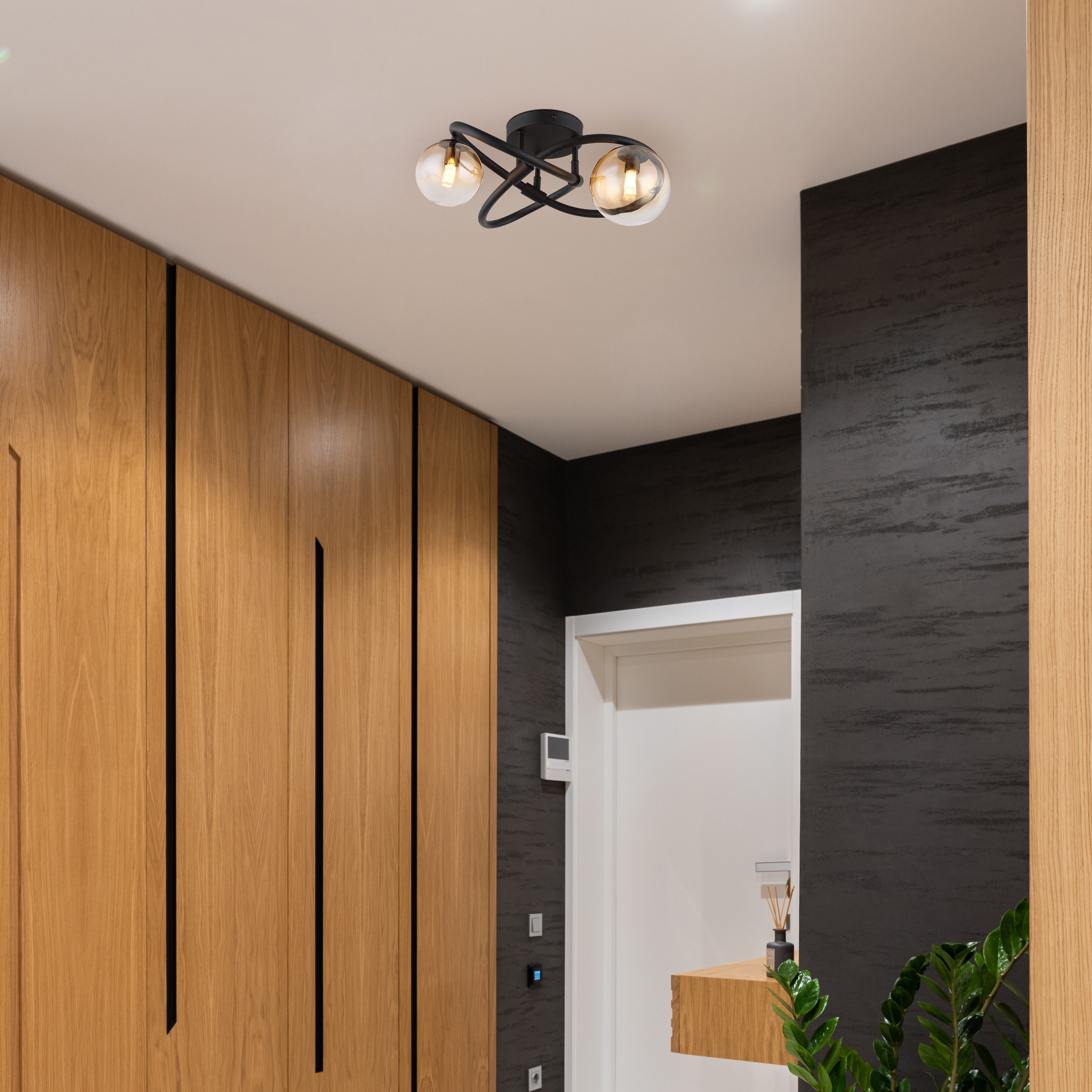 GLOBO LIGHTING Deckenleuchte TUBERIUS, Leuchtmittel wechselbar, Warmweiß, Deckenlampe/Wohnzimmer/Schlafzimmer/modern