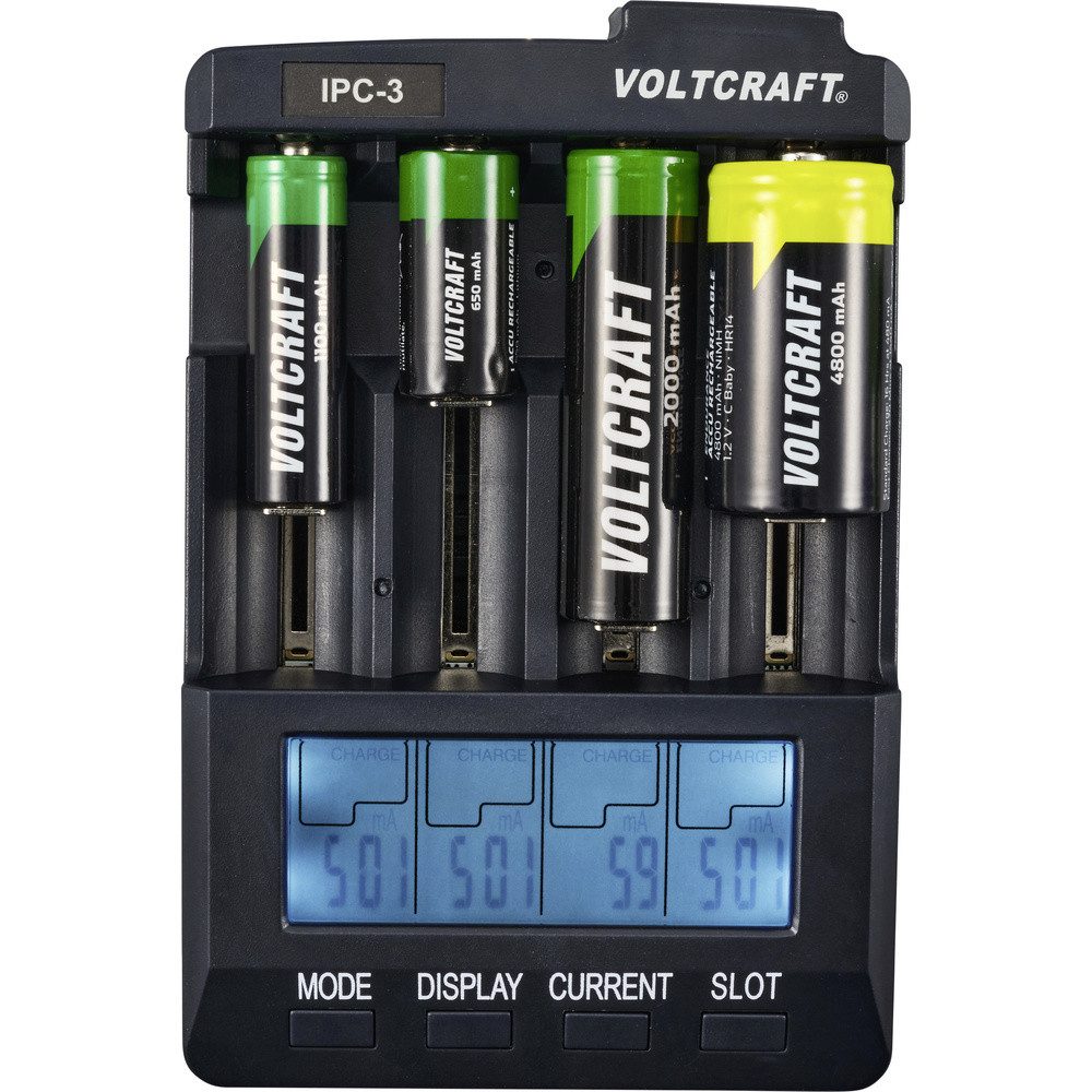 VOLTCRAFT VOLTCRAFT IPC-3 Rundzellen-Ladegerät LiIon, NiCd, NiMH 10440, 14500, 1 Rundzellen-Lader – Bild 5 von 5