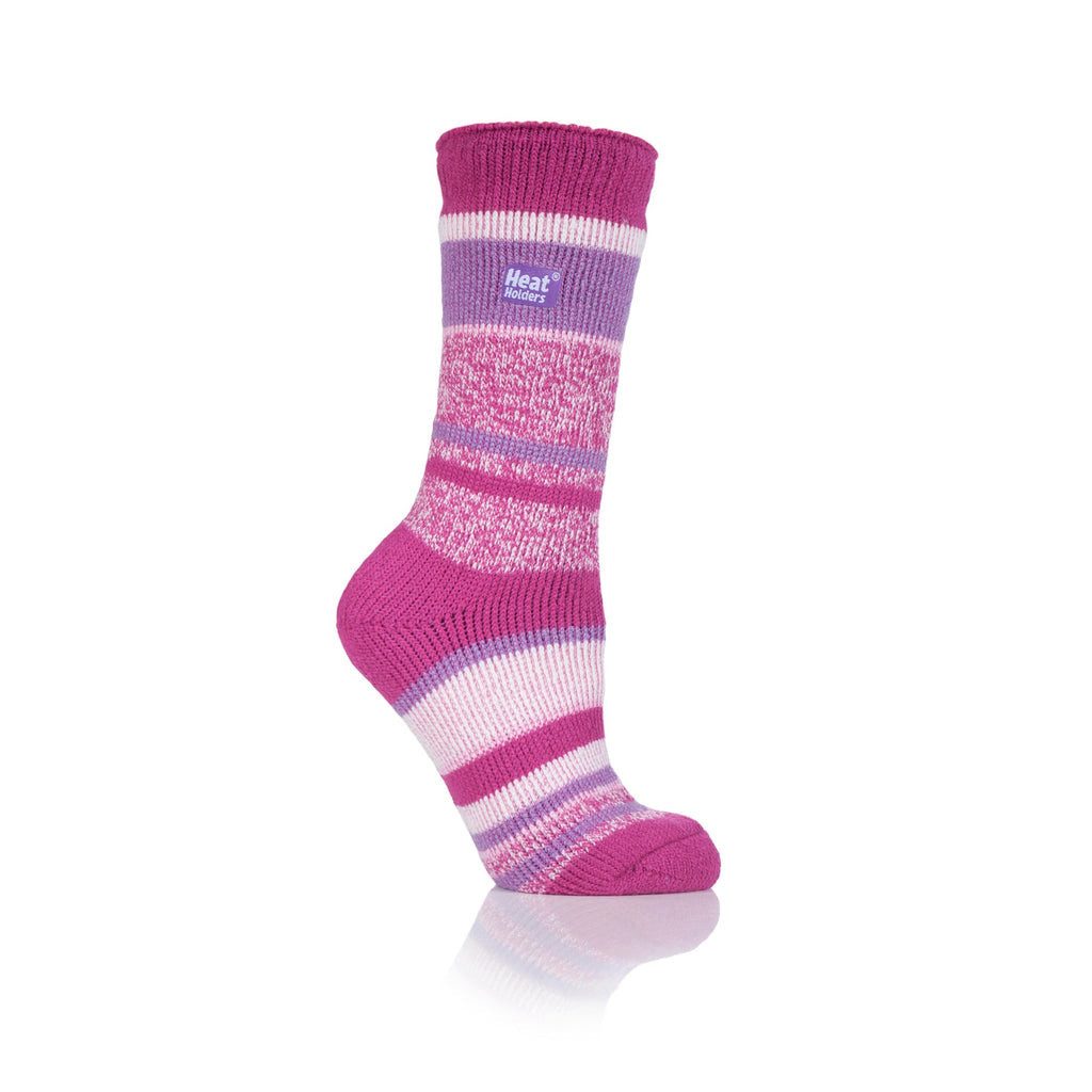 Heat Holders Thermosocken rosa / lila gestreift - Damen günstig online kaufen