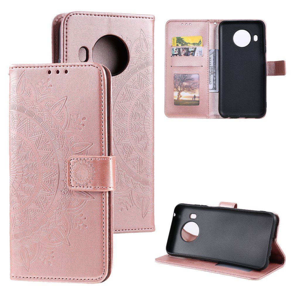 CoverKingz Handyhülle Hülle für Nokia X10/X20 Handyhülle Flip Case Cover Schutzhülle 16,5 cm (6,5 Zoll), Klapphülle Schutzhülle mit Kartenfach Schutztasche Motiv Mandala