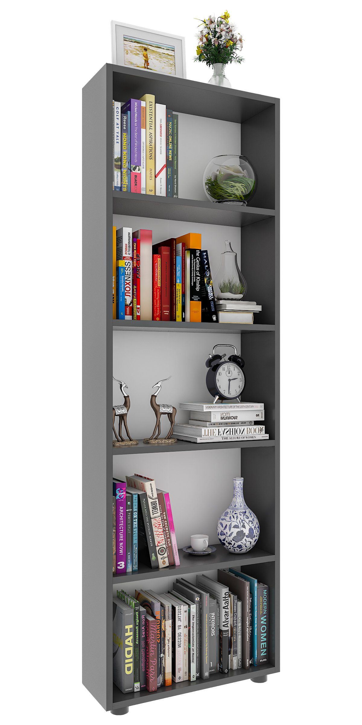 VCM Standregal Holz Büro Regal Bücher Ordner Aktenregal Bulas 5f günstig online kaufen