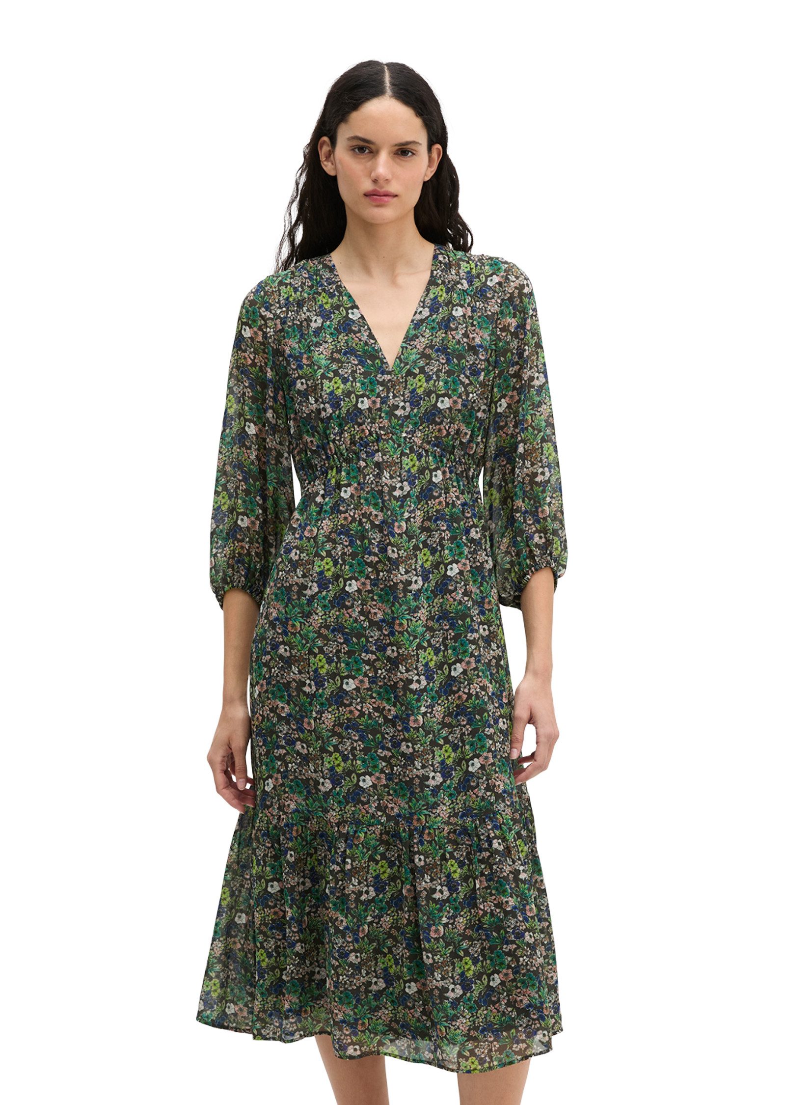 Marc O'Polo Sommerkleid flared aus bedruckter Viskose