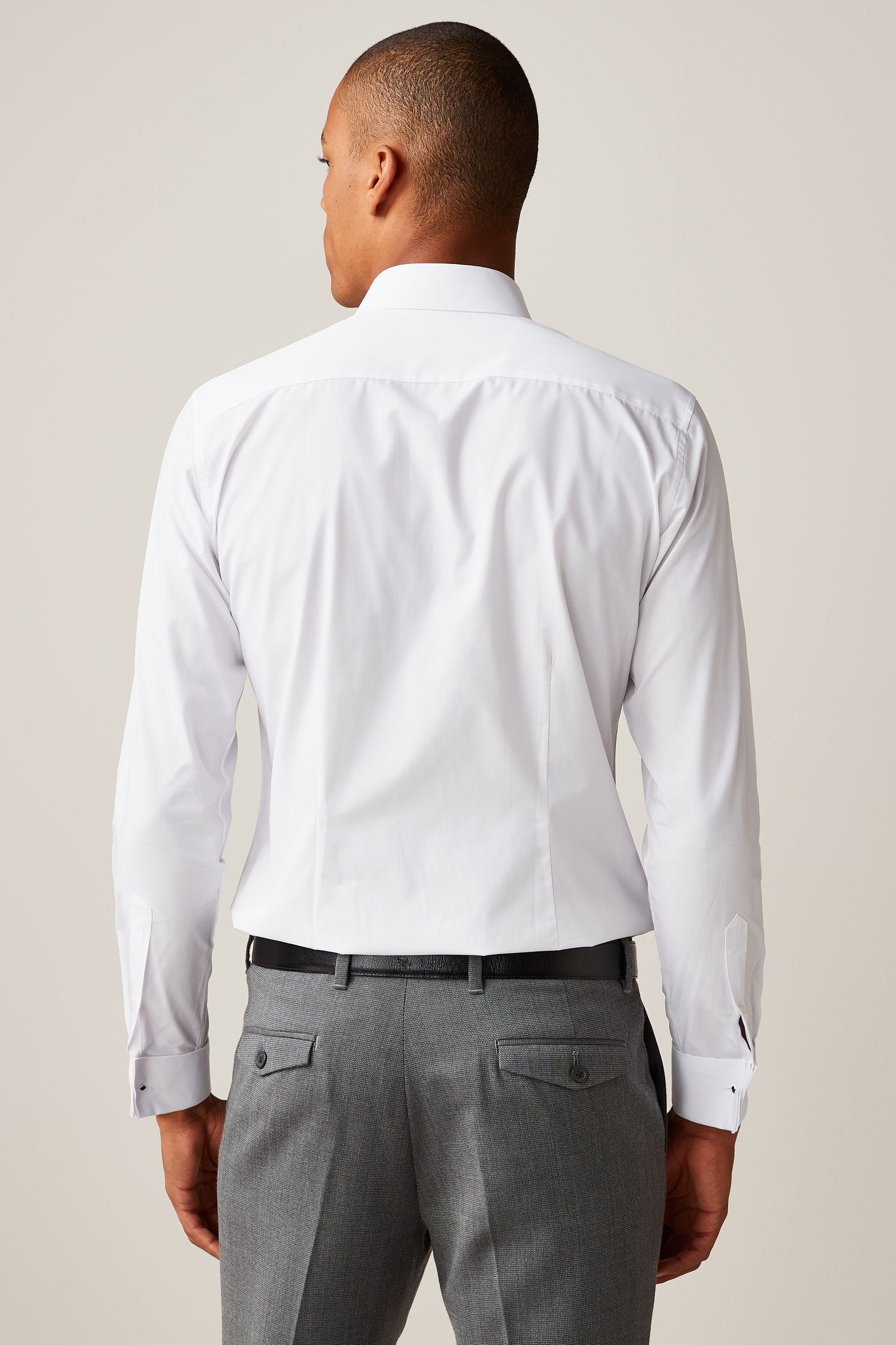 Next Businesshemd Easy Care Slim Fit Hemd, Doppelmanschette (1-tlg) günstig online kaufen