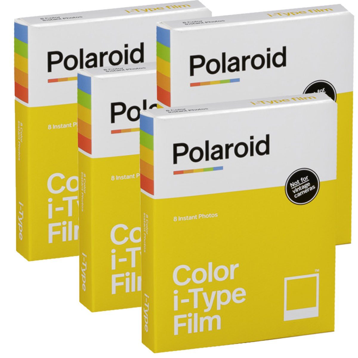 Polaroid 4x Polaroid Color i-Type für Sofortbildkamera | Sofortbildkameras