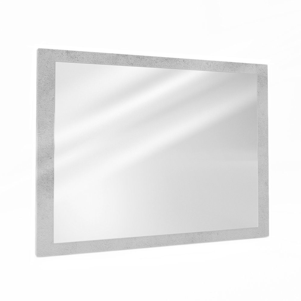 Vicco x Badspiegel Badezimmerspiegel 45 Grau cm Hängespiegel Beton 60