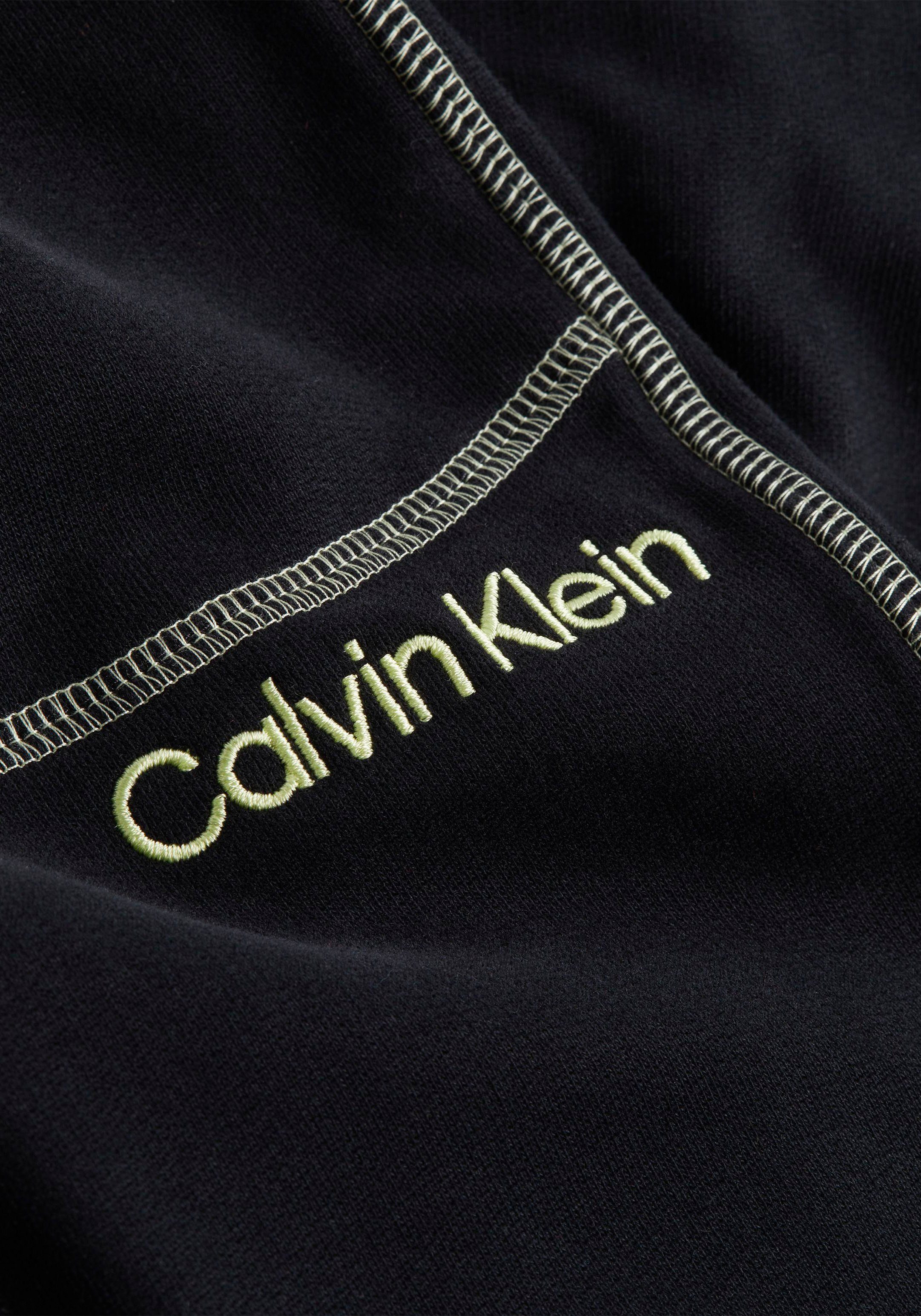 Sweathose BLACK/SUNNY_LIME Calvin mit Klein Underwear JOGGER Kontrastnähten