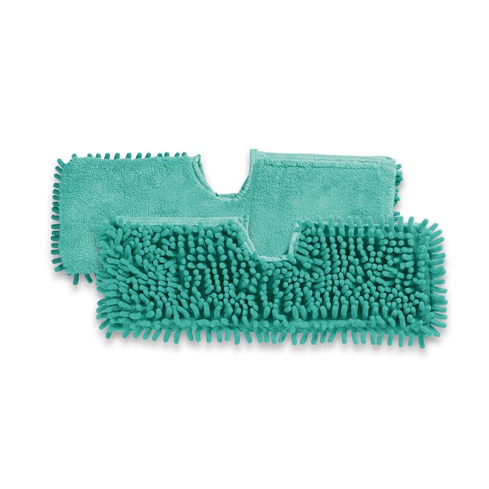 CLEANmaxx Ersatz-Wischtuch 2er-Set Reinigungstücher (Polyamid/Polyester, 13.9x40 cm, Ersatz-Wischtuch 2er-Set türkis Haare)