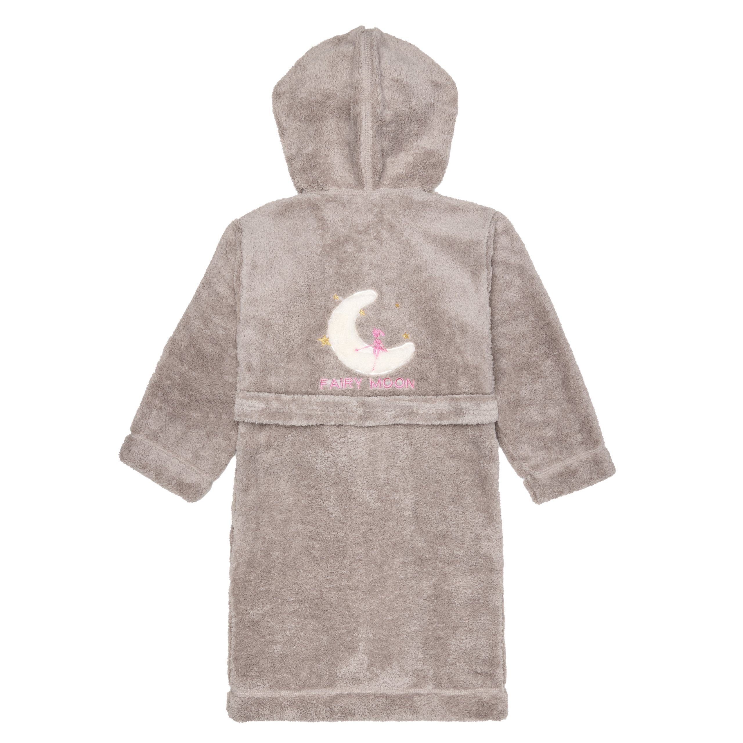 L&L Bademantel Mädchen & Jugend Bademantel mit Kapuze LL0016, 3/4, Polyester, Kapuze