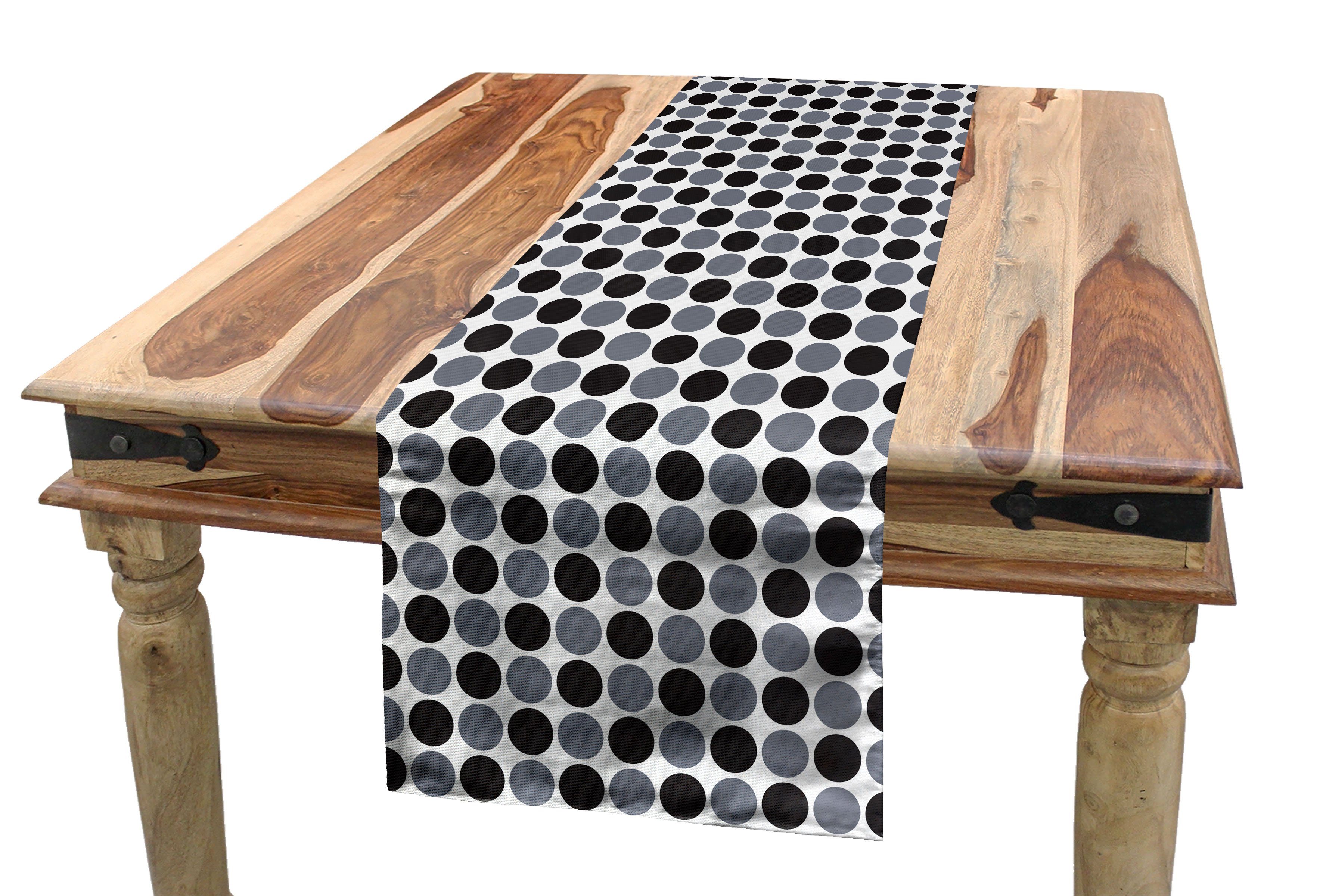 Abakuhaus Tischläufer Esszimmer Küche Rechteckiger Dekorativer Tischläufer, Abstrakt Gradient Tone Geometric