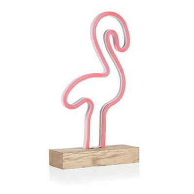 LED-Leuchtmittel Smartwares LED Tischleuchte Neon Flex Flamingo 3W rosa USB Kabel &