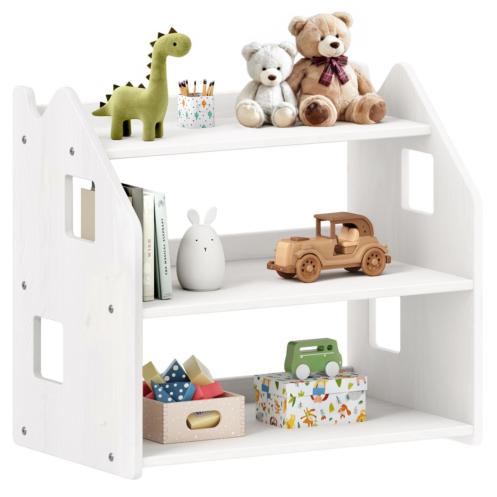 IDIMEX Kinderregal YASMIN, Bücherregal, Montessori Spielzeugregal günstig online kaufen