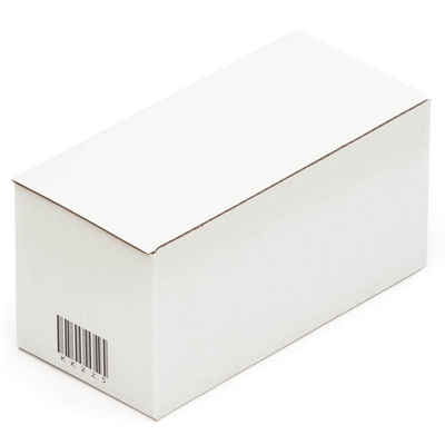 KK Verpackungen Versandkarton, 50 Automatikboden-Kartons 230 x 110 x 110 mm Postversand Warenversand Wellpappkarton Weiß