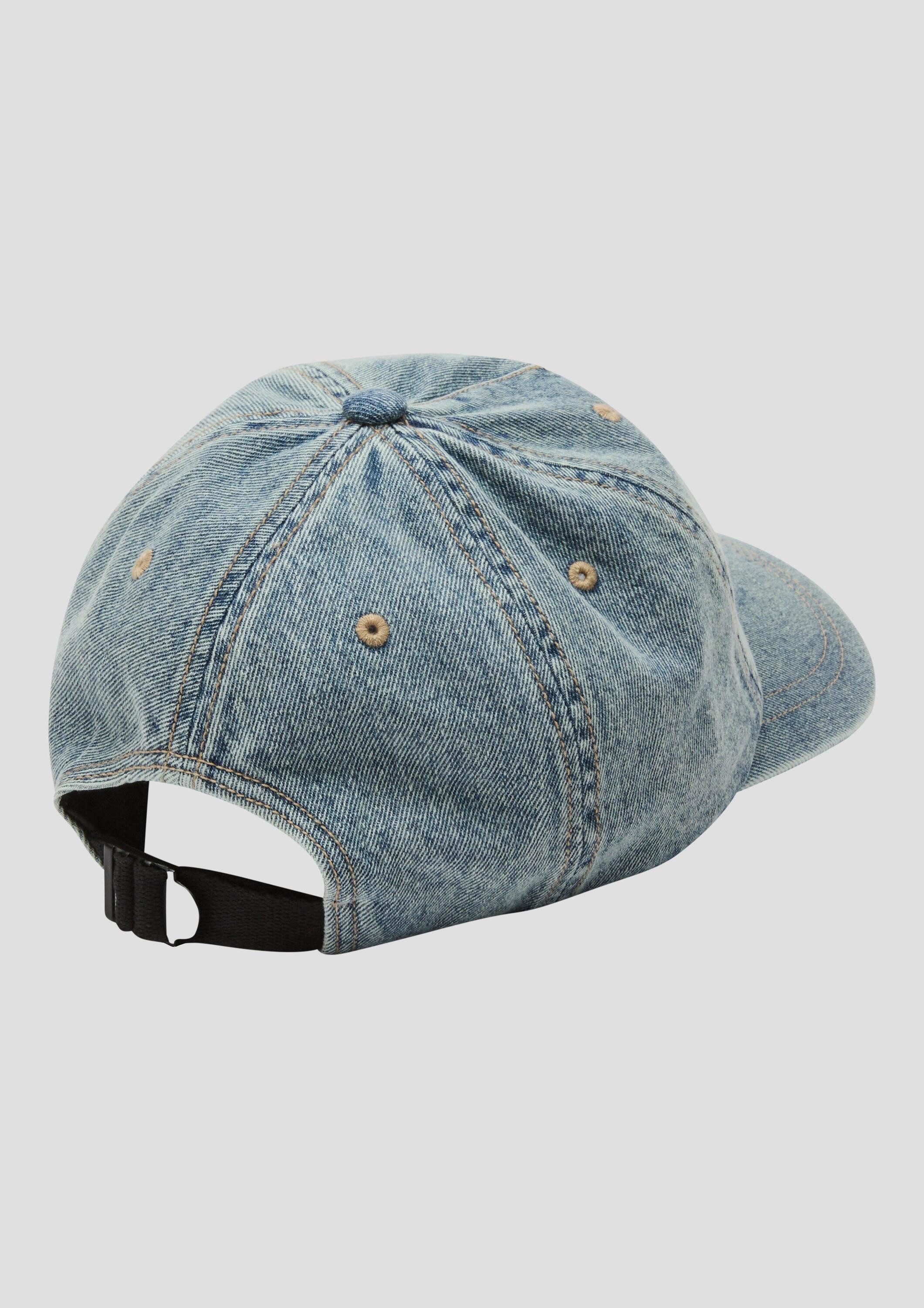 s.Oliver Snapback Cap Kappe Cap aus gewaschenem Denim mit Logo
