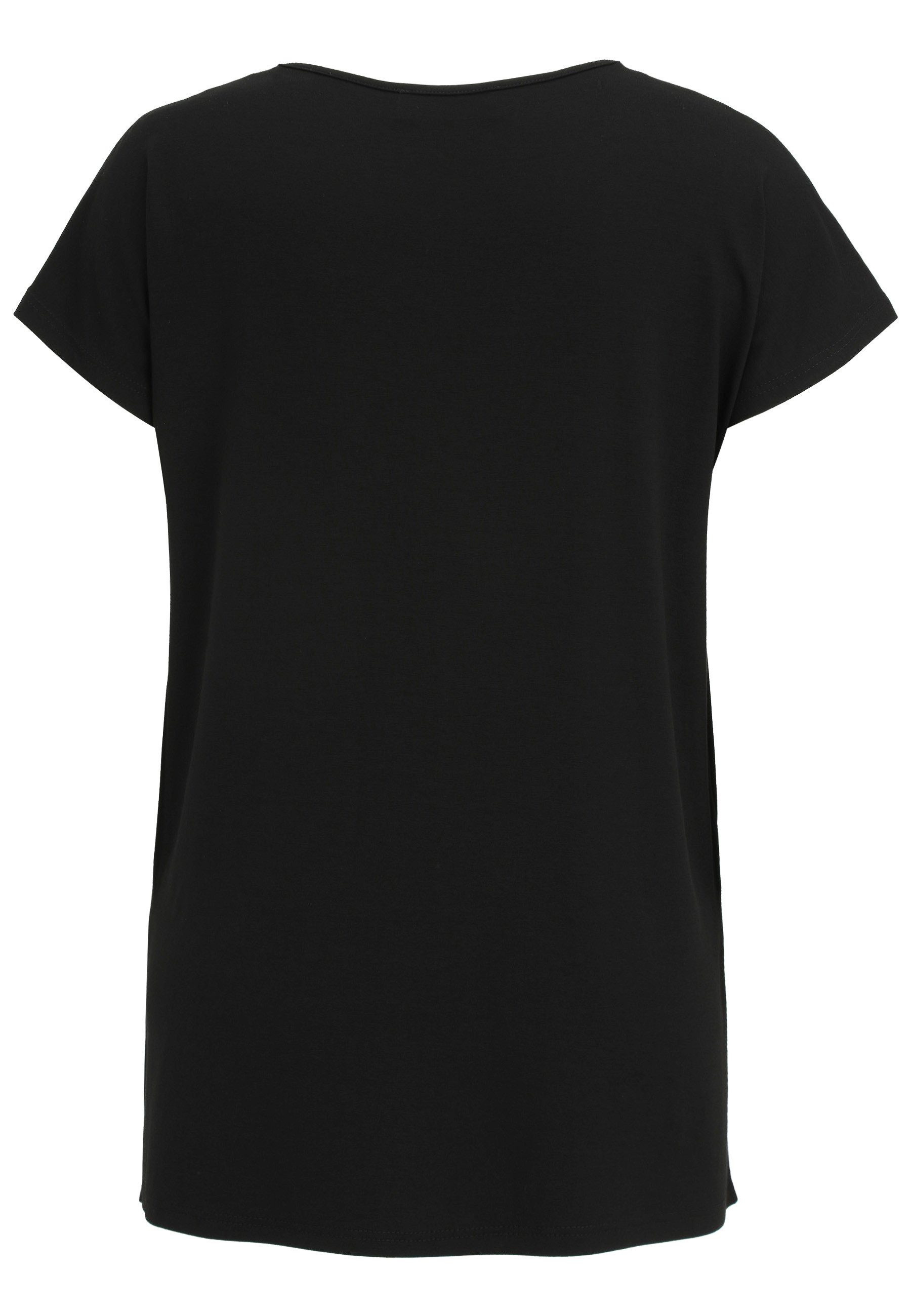 Doris Streich T-Shirt mit Kontrasteinsatz günstig online kaufen