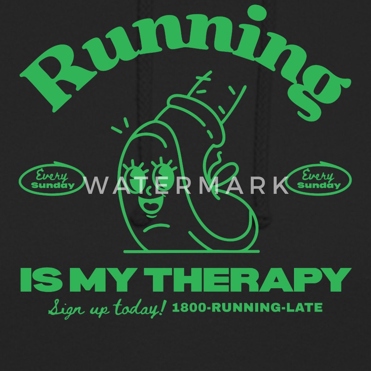 Spreadshirt Hoodie Running Club Design Unisex Hoodie (1-tlg)