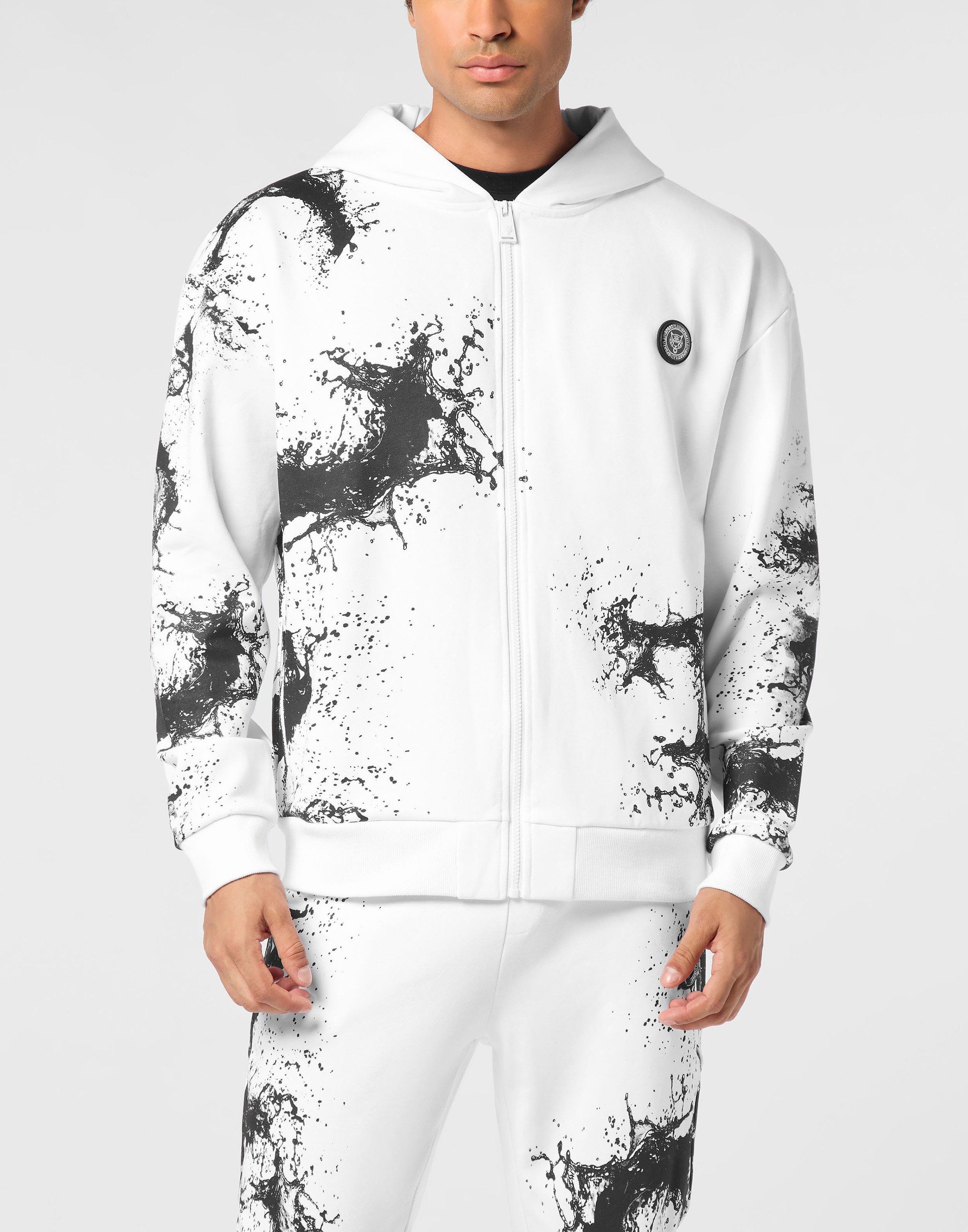 PLEIN SPORT Kapuzensweatjacke Splash günstig online kaufen