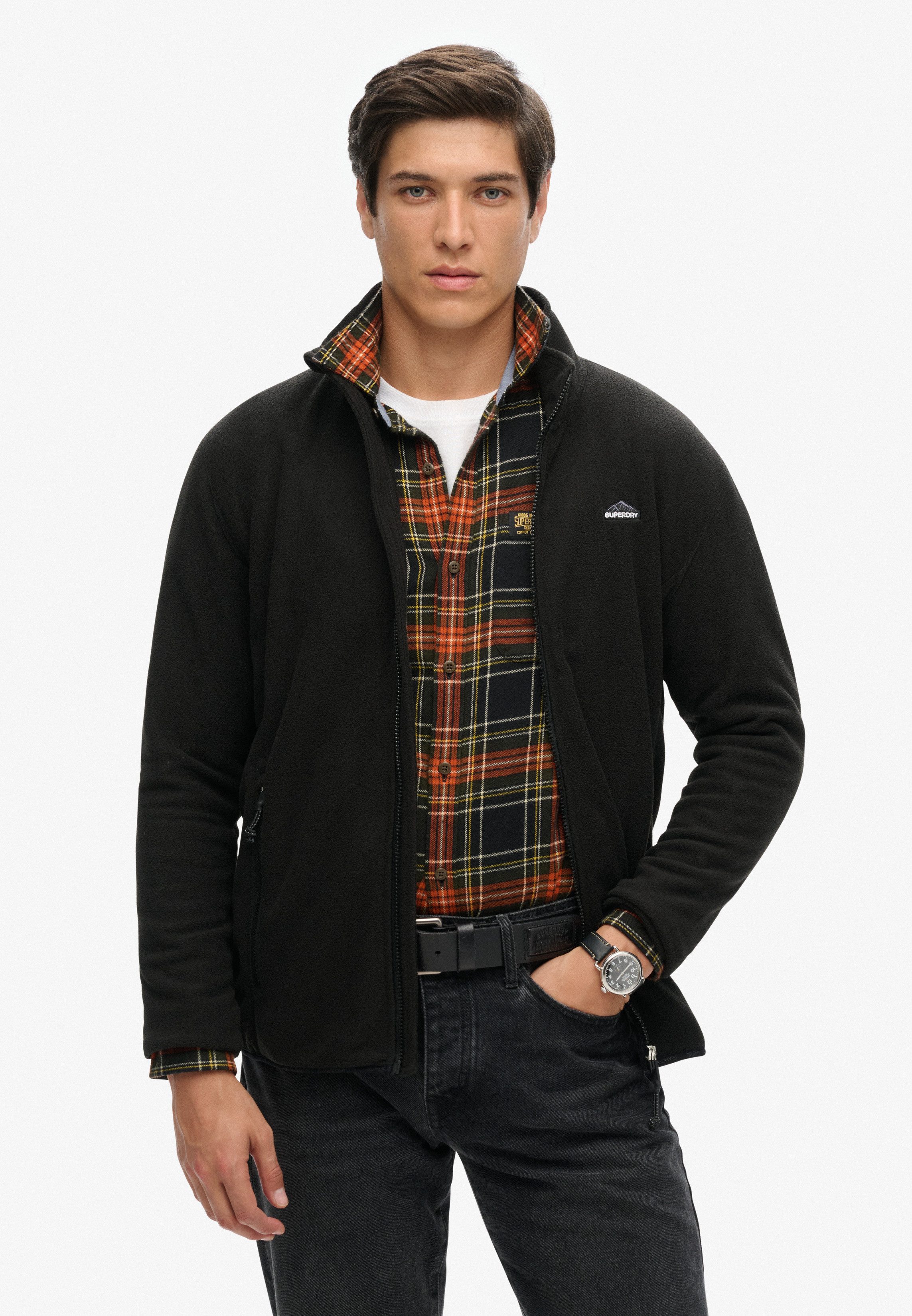 Superdry Fleecejacke POLAR FLEECE FULL ZIP