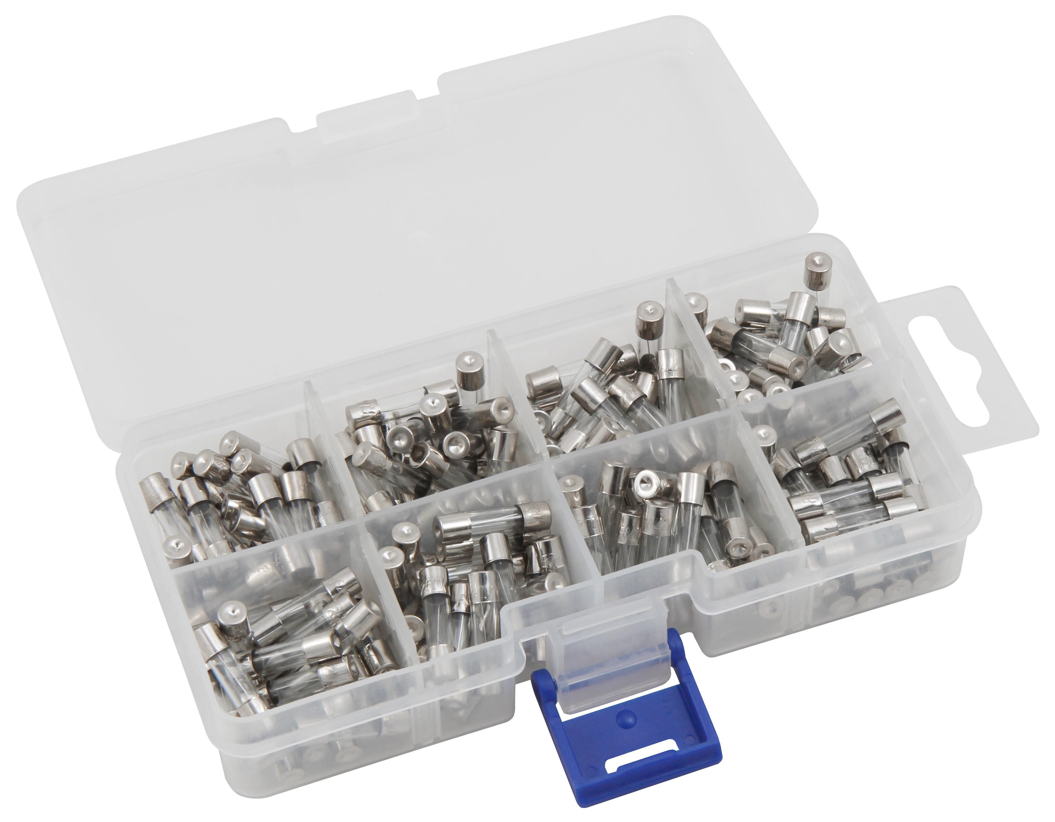 Sicherungshalter 160-tlg. Sicherungssortiment, flink, je 20 St. 500mA-10A