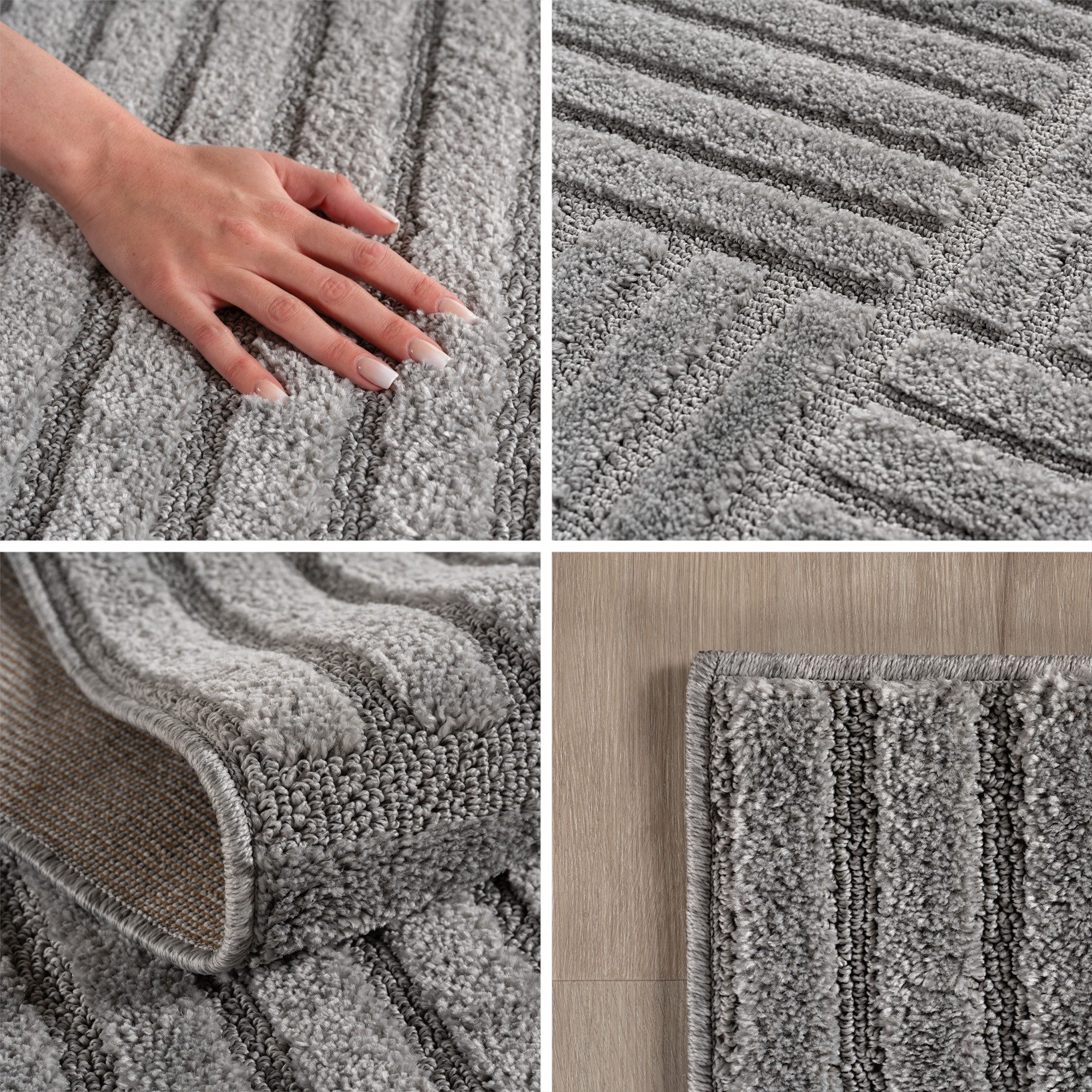 Carpettex Designteppich Skandinavischer Boho, Rund, Höhe: 8 mm, Teppich Wohnzimmer, Schlafzimmer, Gästezimmer