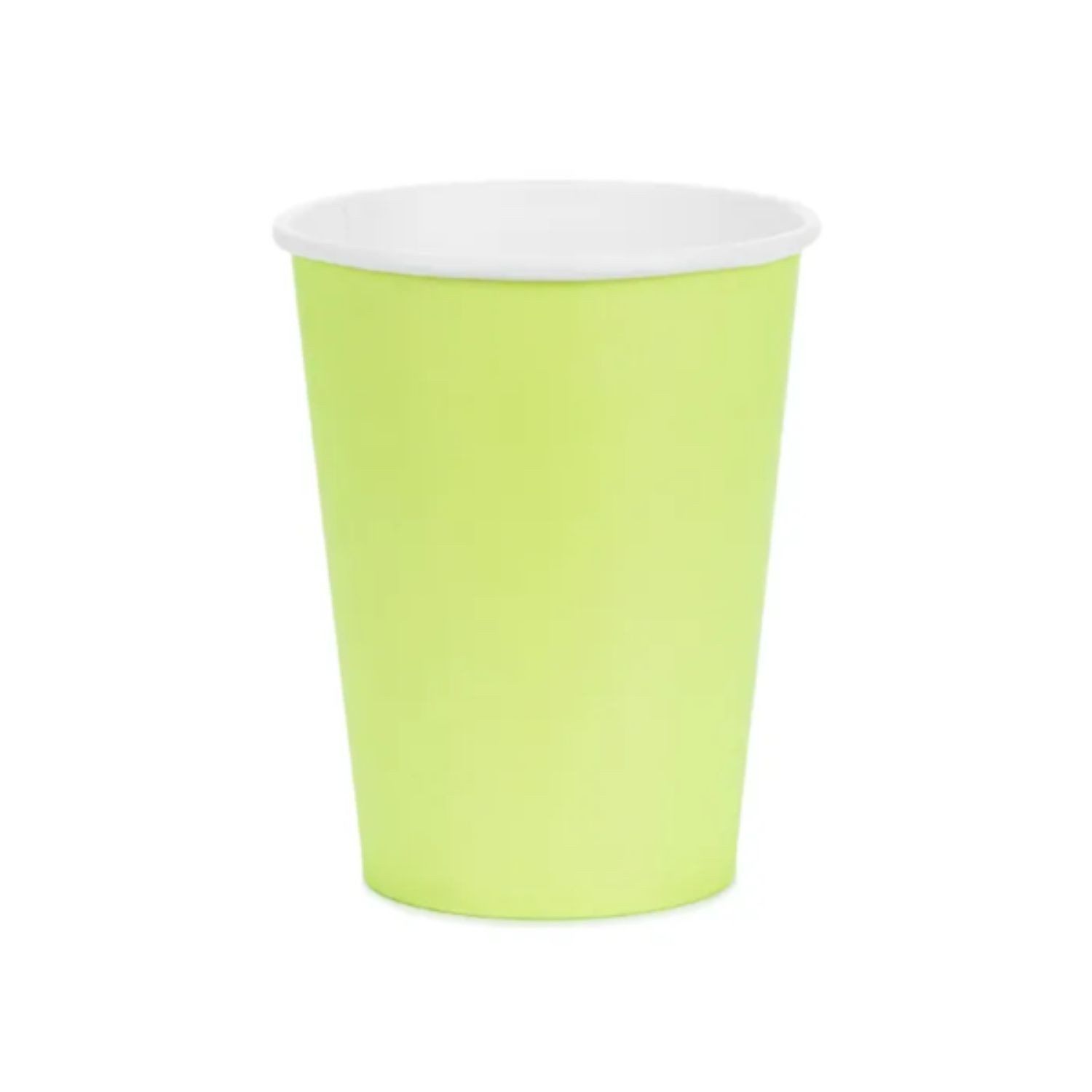 partydeco Geschirr-Set Pappbecher 250ml/6 Stk., Unifarben, Pappe