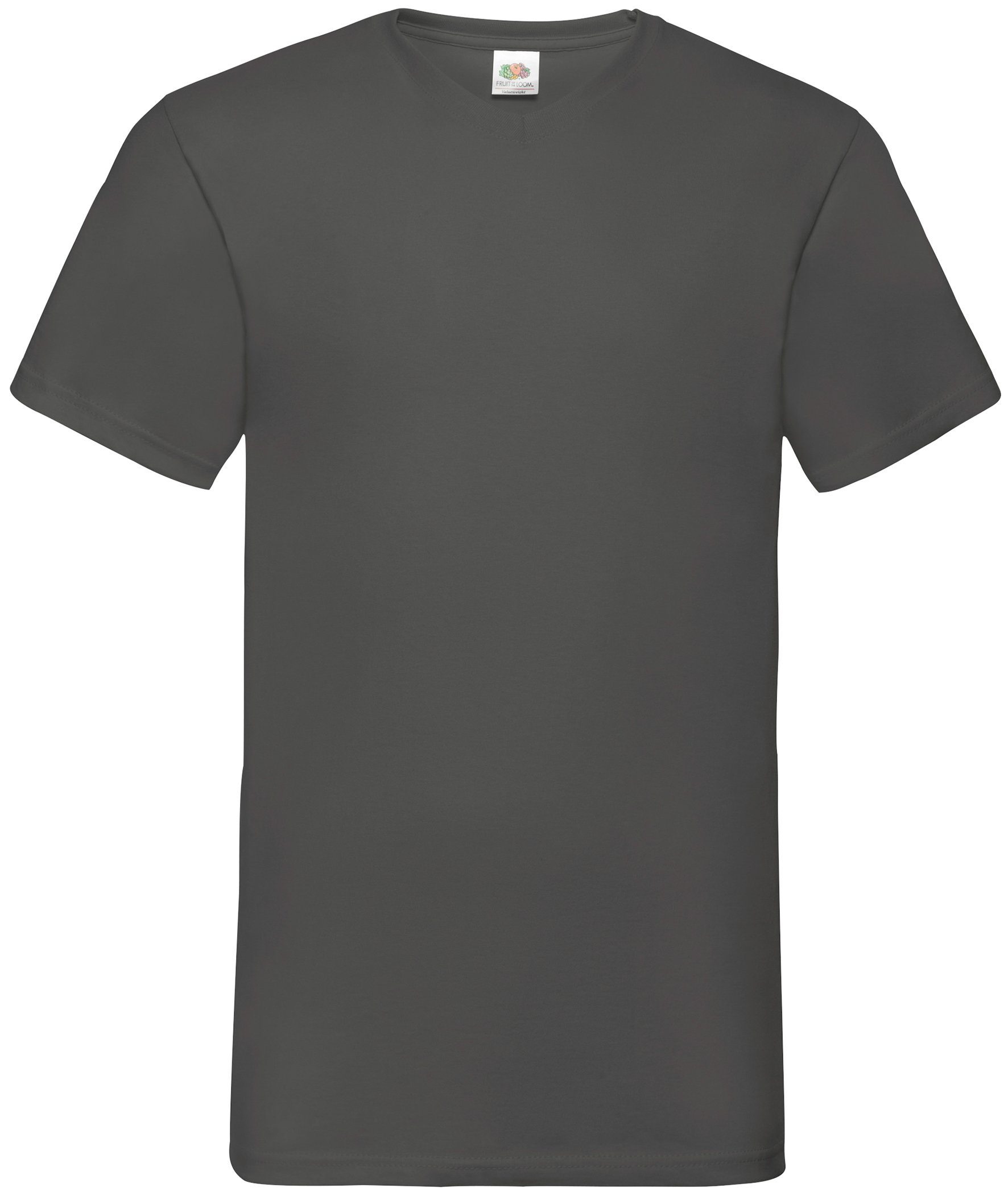Fruit of the Loom V-Shirt Fruit of the Loom Valueweight V-Neck T graphit