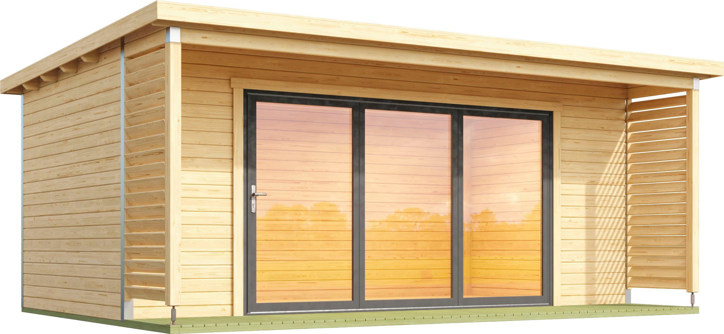 LASITA MAJA Gartenhaus LIVERPOOL, BxT: 580x430 cm, (Set, inkl. Fussbodenbretter zum verlegen)