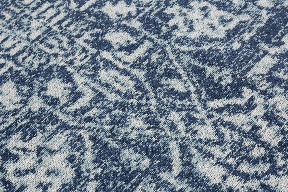 Teppich HERITAGE 230x160cm blau, riess-ambiente, 5 Vintage Orientalisch · · · II mm, rechteckig, blau Wohnzimmer Höhe: Baumwolle