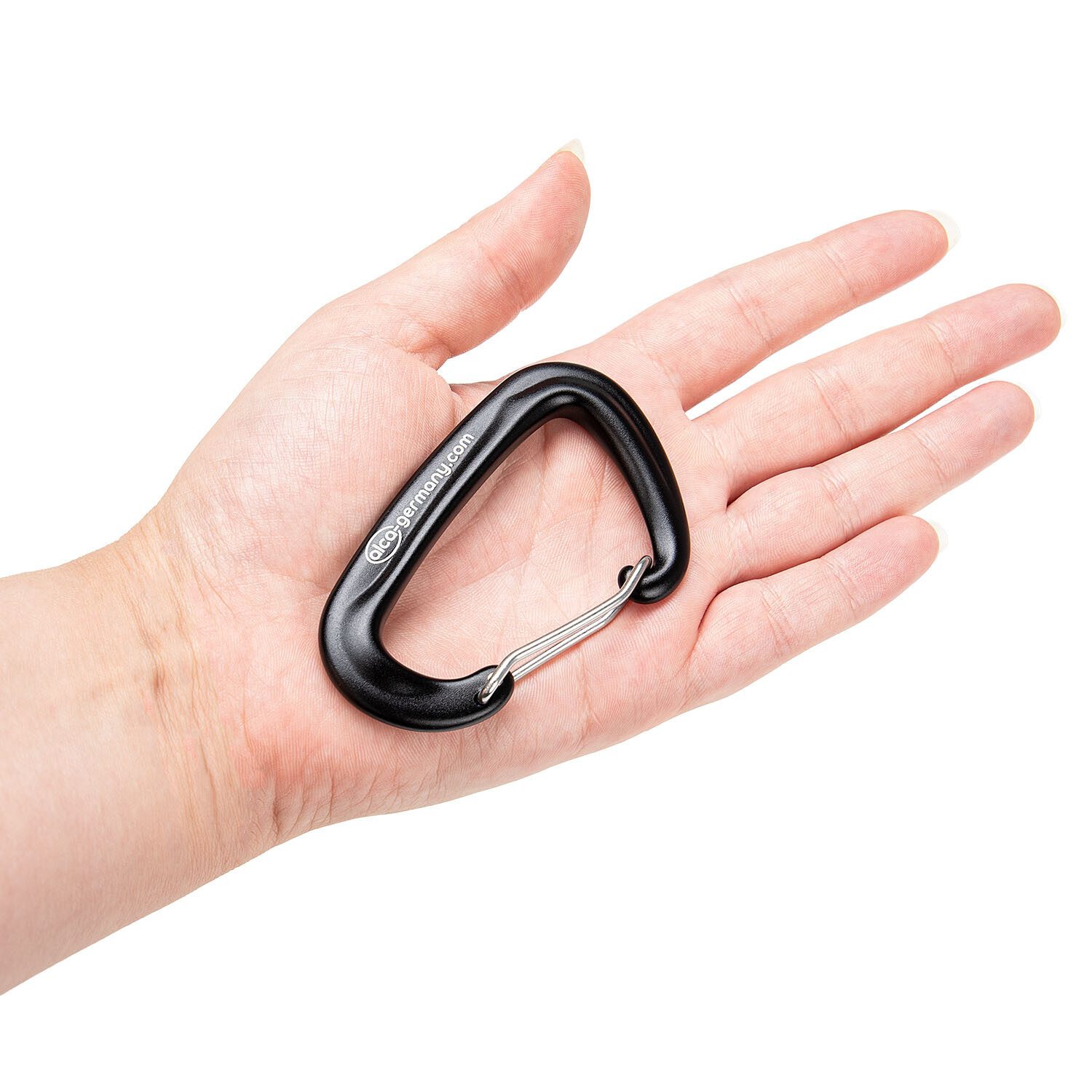 alca Karabiner Karabiner-Haken 2 Stück 500kg Belastbarkeit Camping Outdoor Freizeit, (2 St)