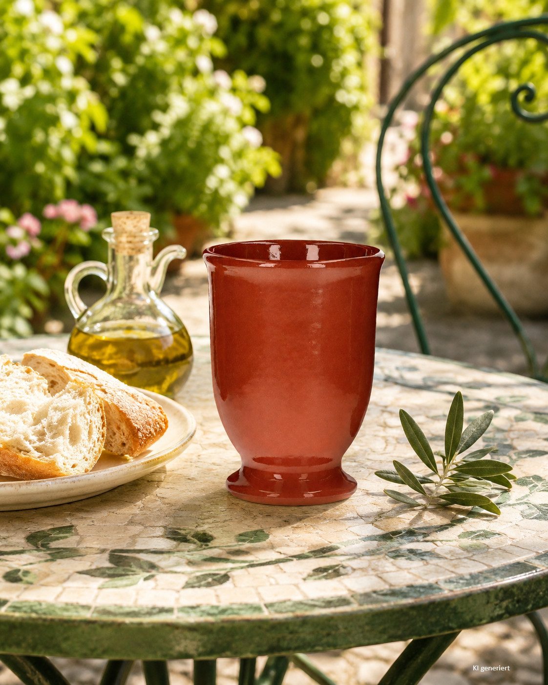 MamboCat Becher 5er Set Lasierte Tonbecher 175ml ideal für Honigwein