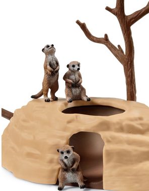 Schleich® Spielfigur WILD LIFE, Erdmännchen-Hügel (42530), Made in Europe