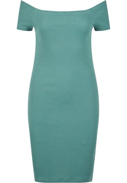 URBAN CLASSICS Shirtkleid "Urban Classics Damen Ladies Off Shoulder Rib Dre günstig online kaufen