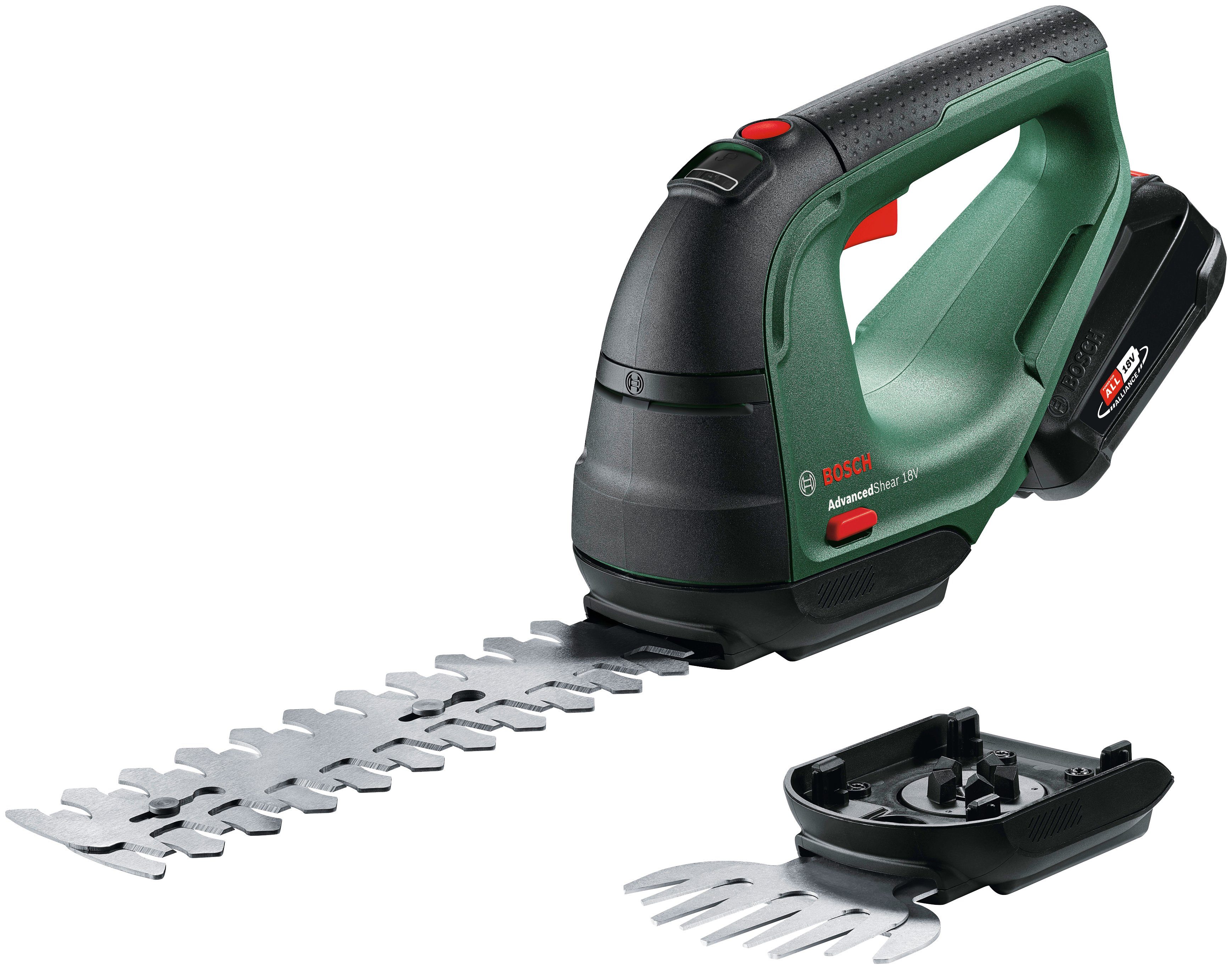 Bosch Home & Garden Akku-Gras- und Strauchscherenset AdvancedShear 18V-10, (Set), 10/20 cm, mit Akku und Ladegerät