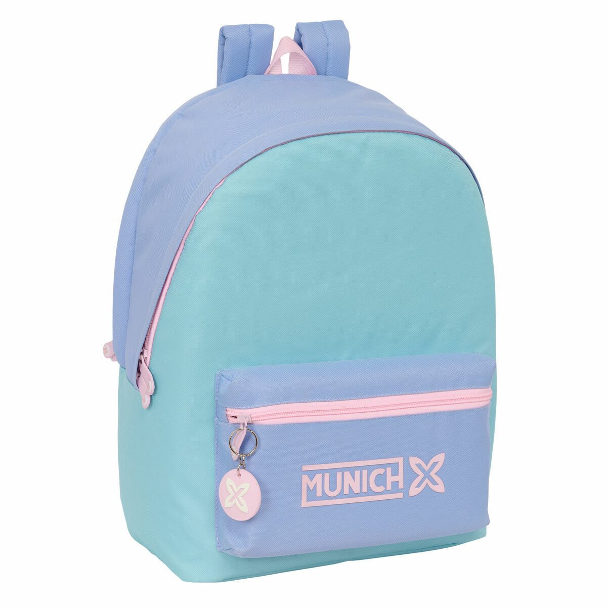 Munich Rucksack Blau Rosa - 31 x 44 x 18 cm Kinder Rucksack Munich usb munich Blau Ros