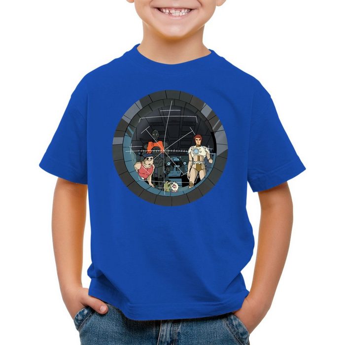 style3 Print-Shirt Kinder T-Shirt Future Crew anime raumschiff captain