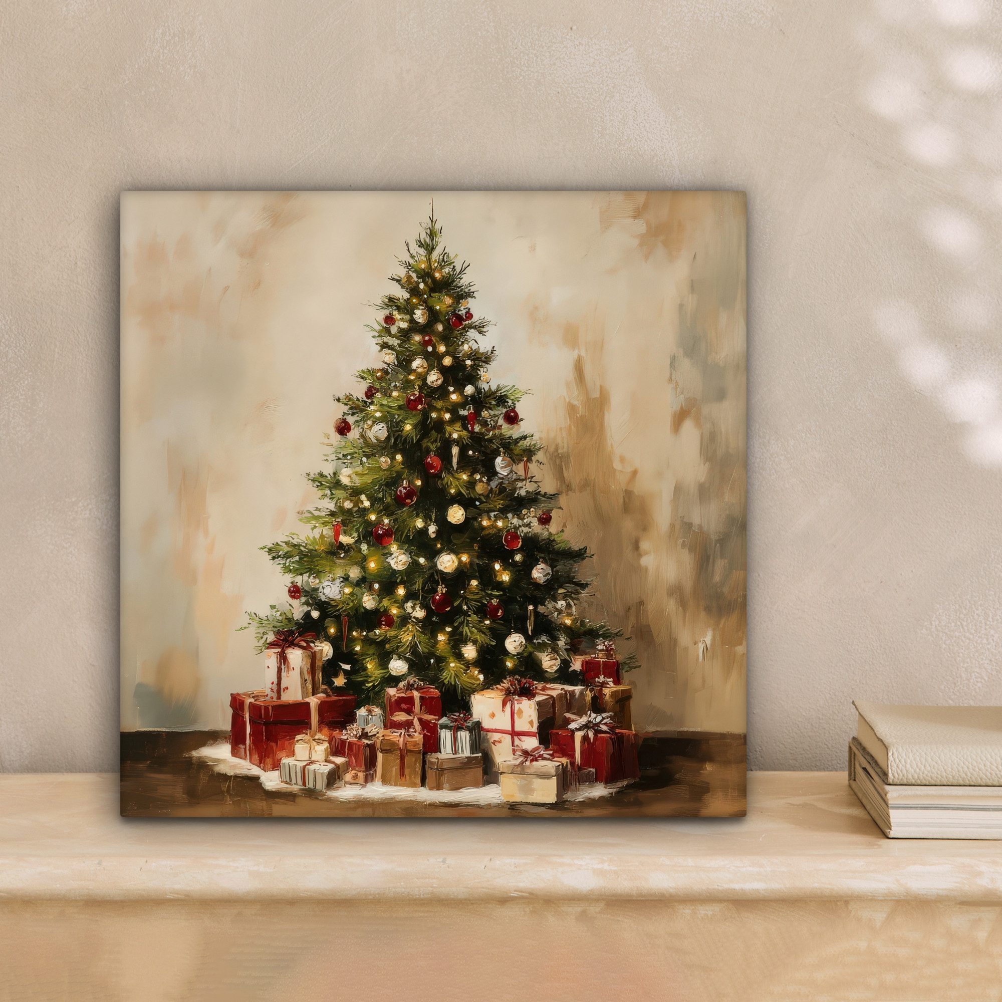 OneMillionCanvasses® Leinwandbild Weihnachtsbaum - Geschmückt - günstig online kaufen