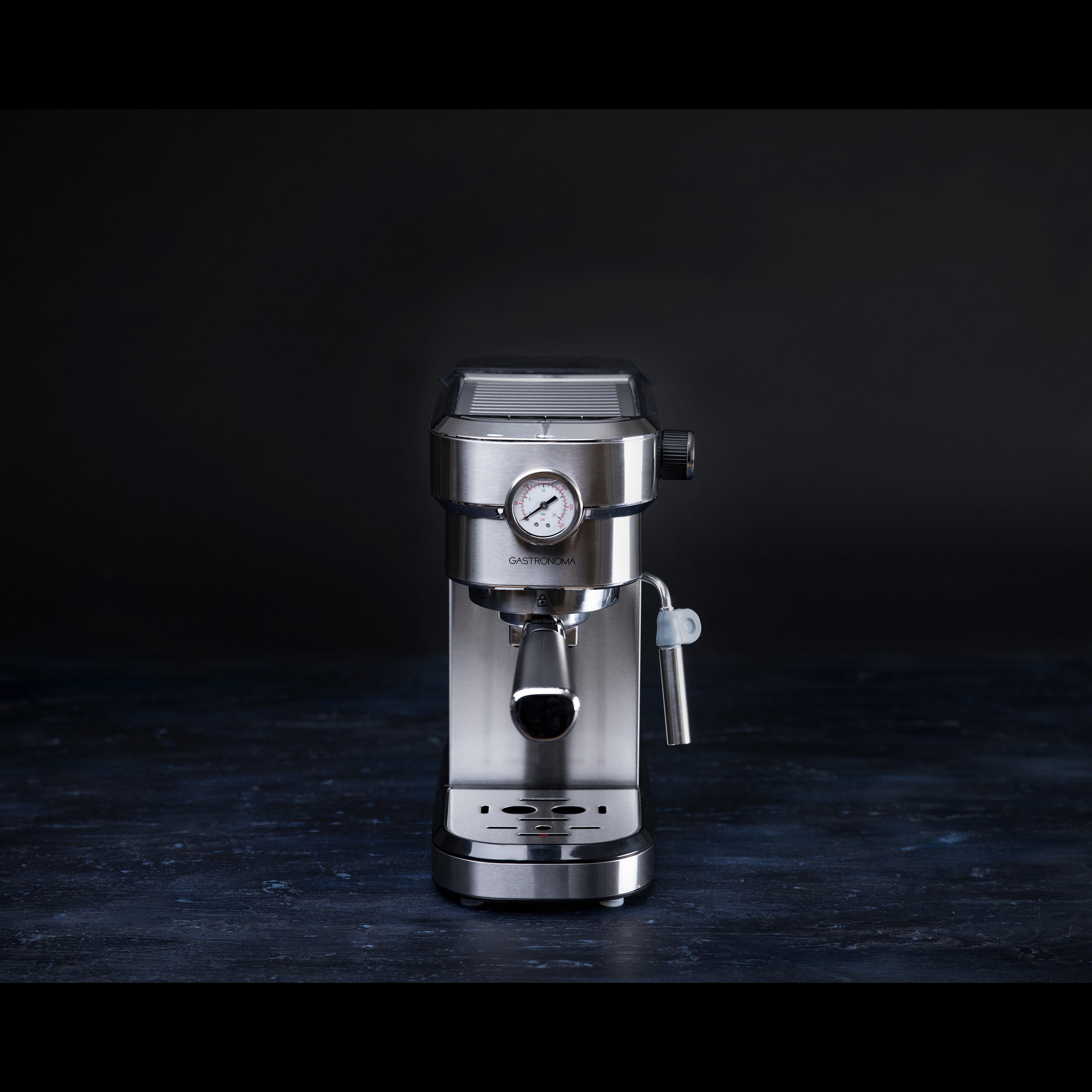 GASTRONOMA Filterkaffeemaschine, Kaffeemaschine, 15 bar Druck, Tassenwärmer, 1,1 L Wassertank.