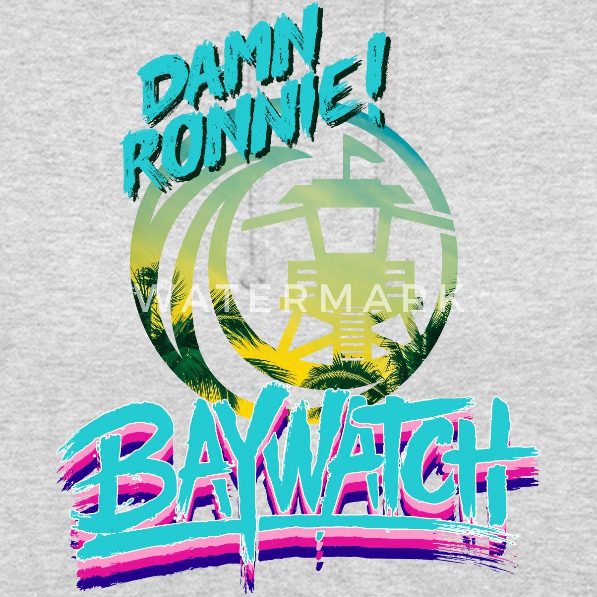 Spreadshirt Hoodie Baywatch Damn Ronnie Unisex Hoodie (1-tlg)