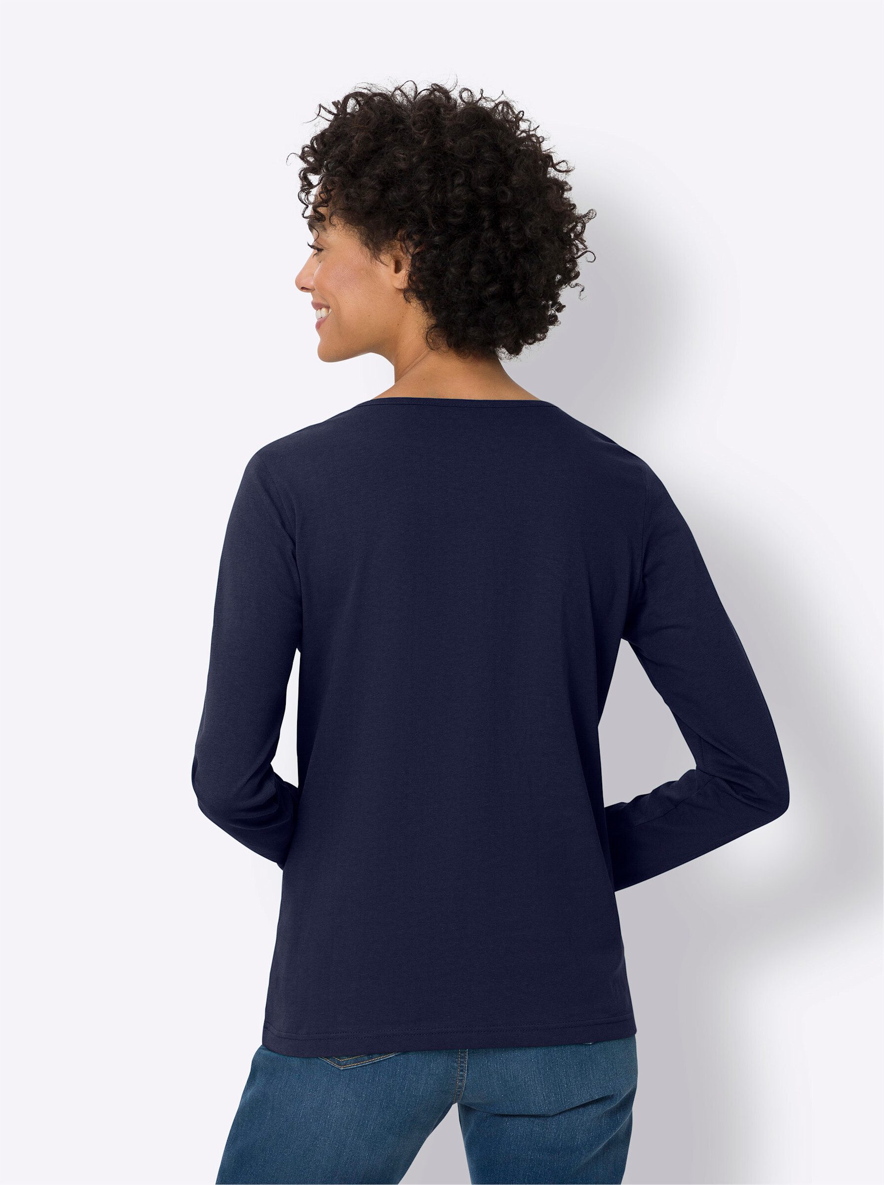 Sieh an! T-Shirt Langarmshirt . günstig online kaufen